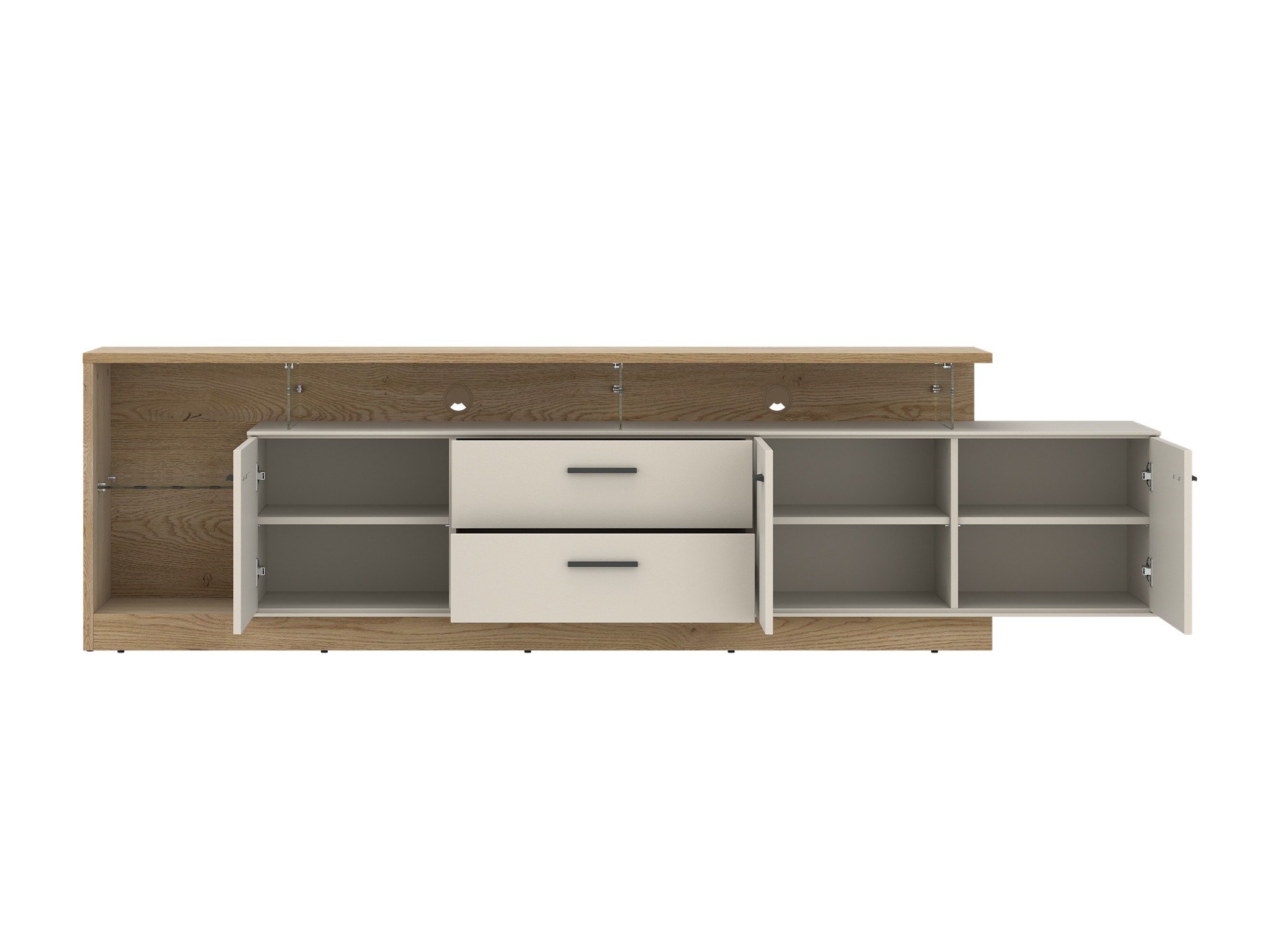 TV-meubel Avicoro 107 (Sonoma eik + Kasjmier)