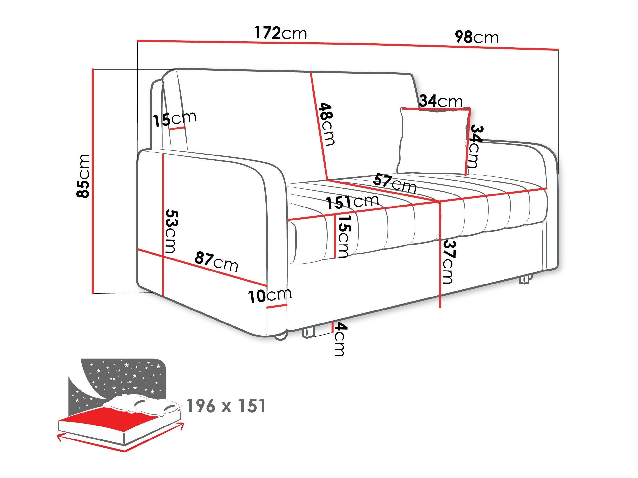 Slaapbank Columbus 261 (Polo 872)