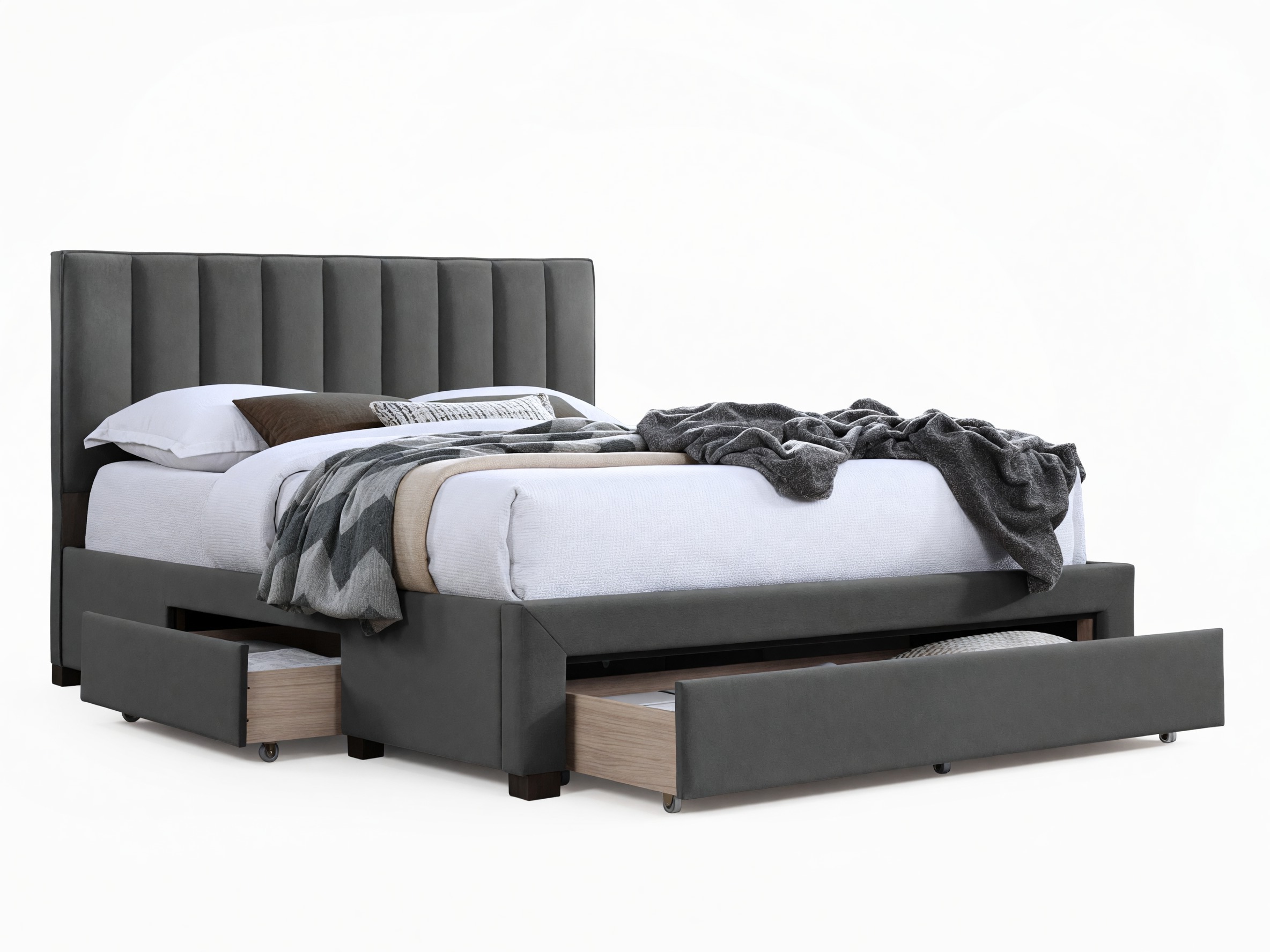 Bed Houston Fides (Grijs)