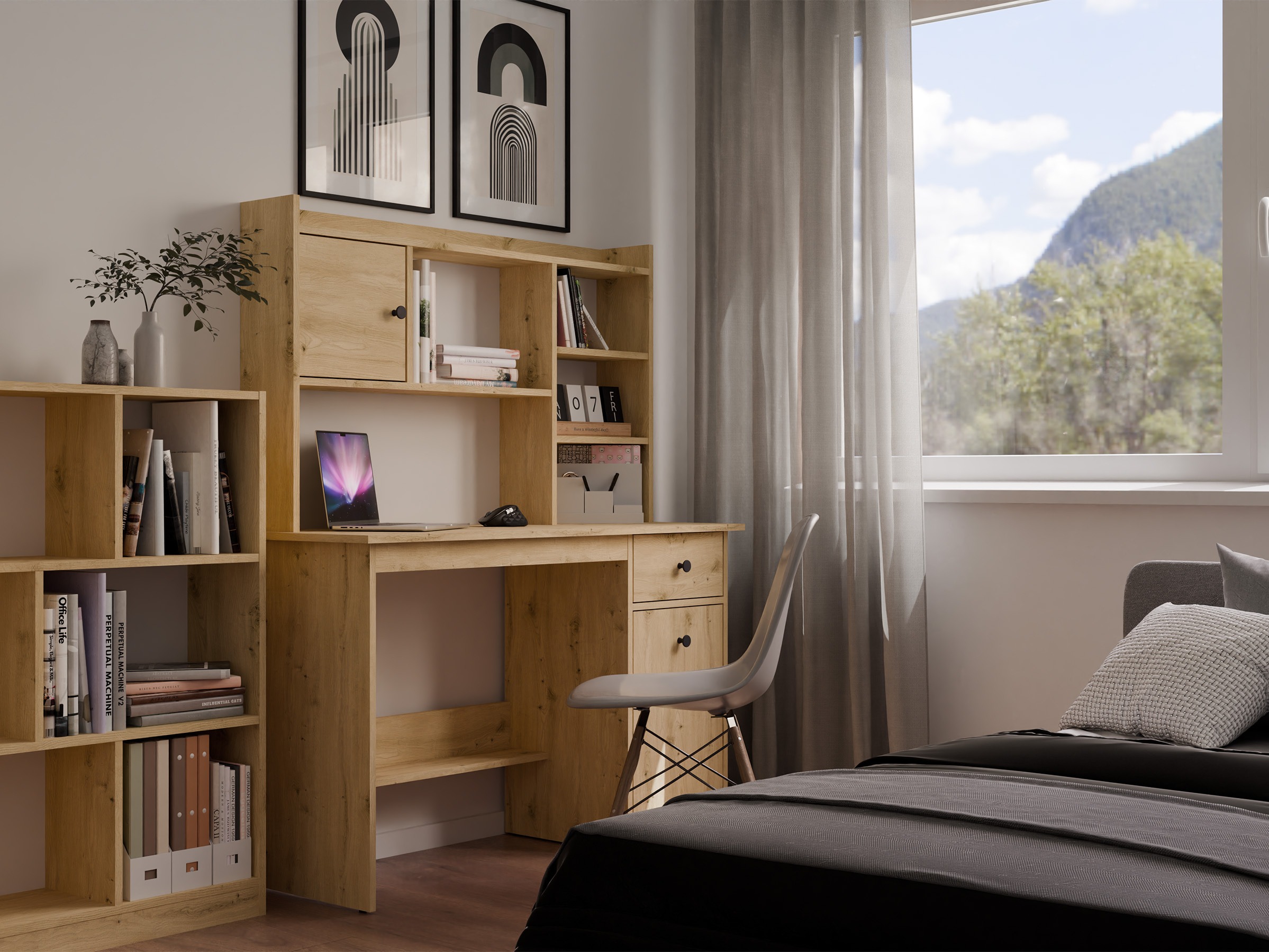 Bureau Mandeville 376 (Artisan eiken)