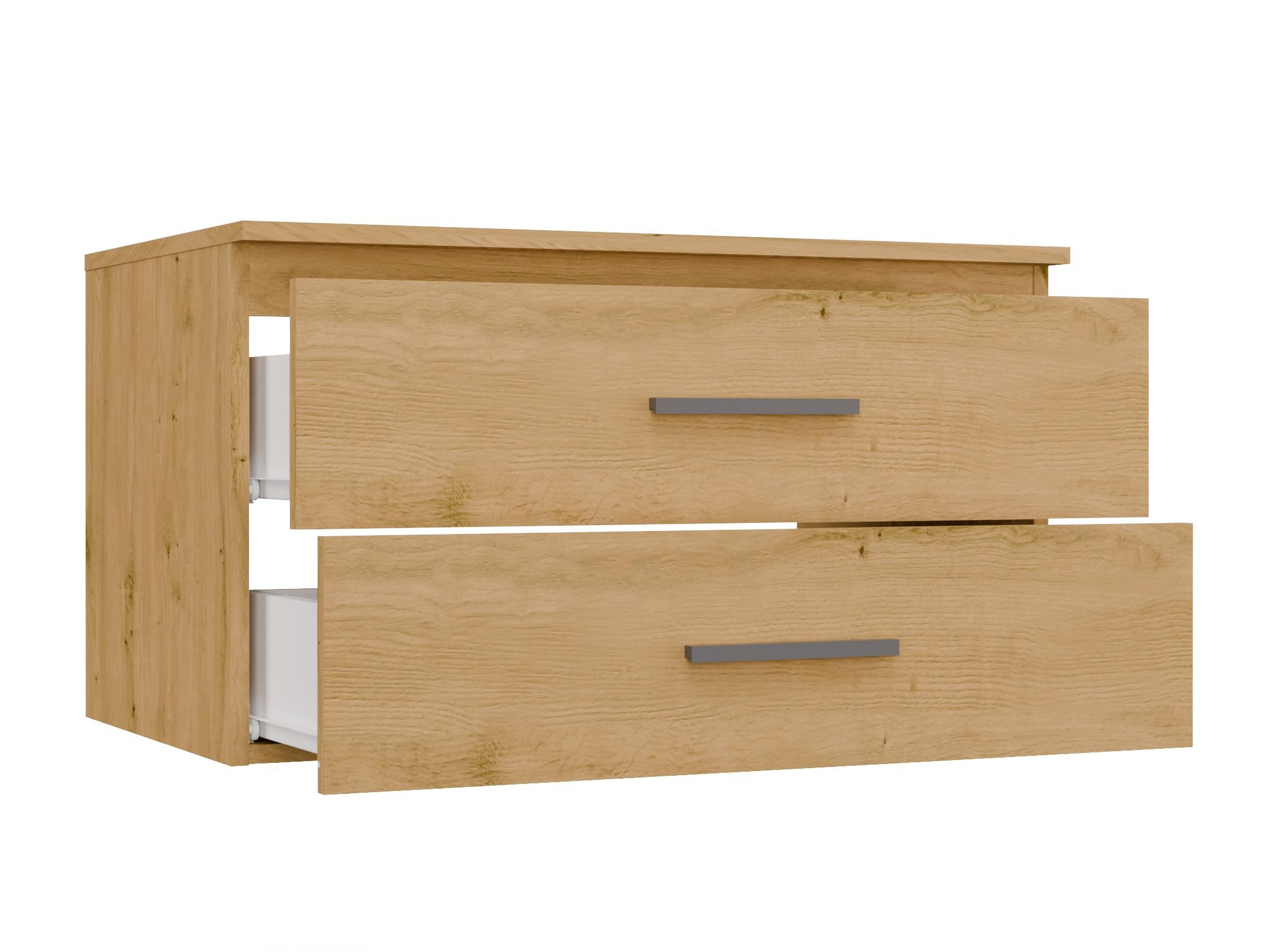 Hangend badkamermeubel voor wastafel Nolmaru 113 (Artisan eiken)