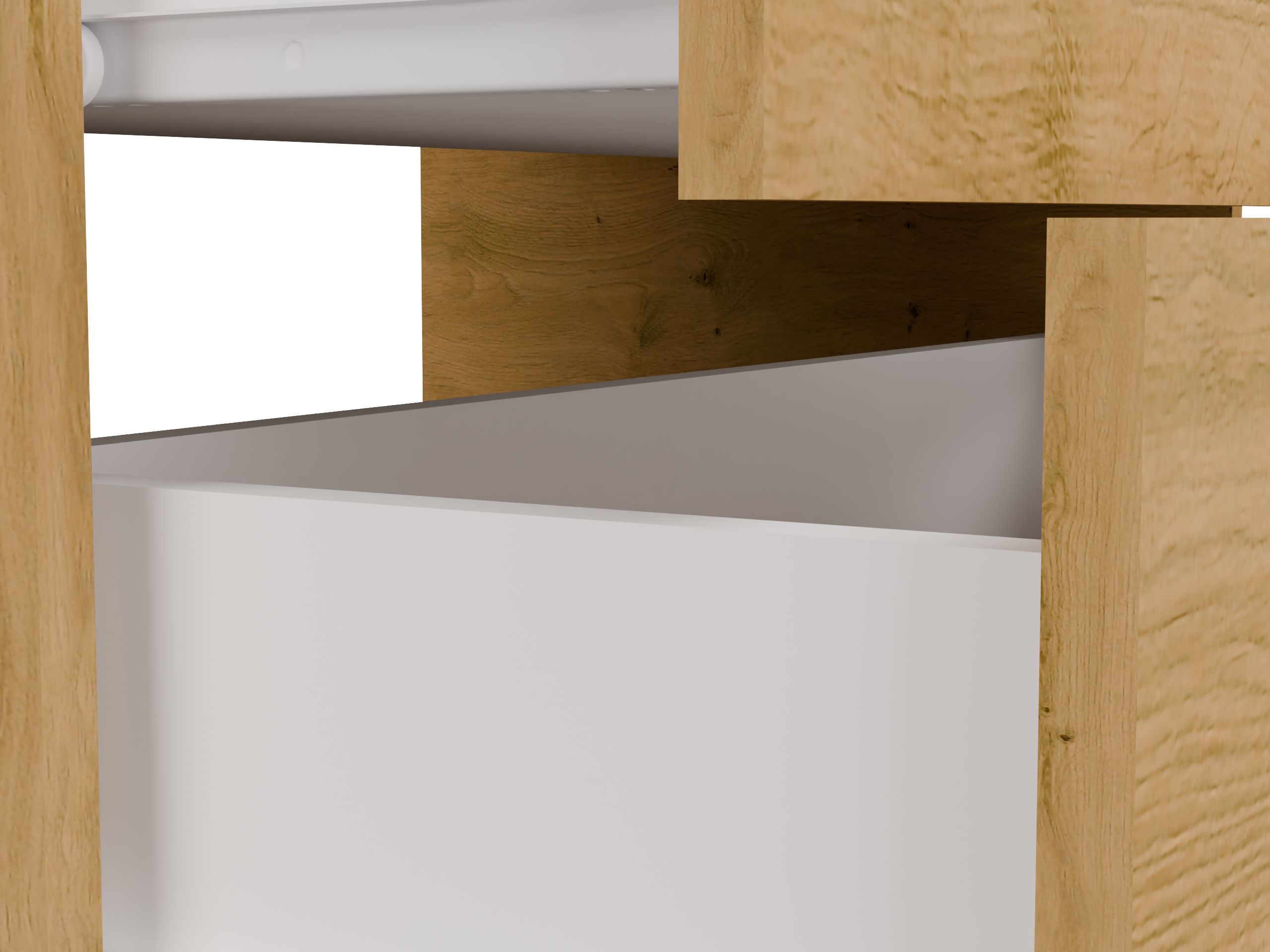 Hangend badkamermeubel voor wastafel Nolmaru 113 (Artisan eiken)