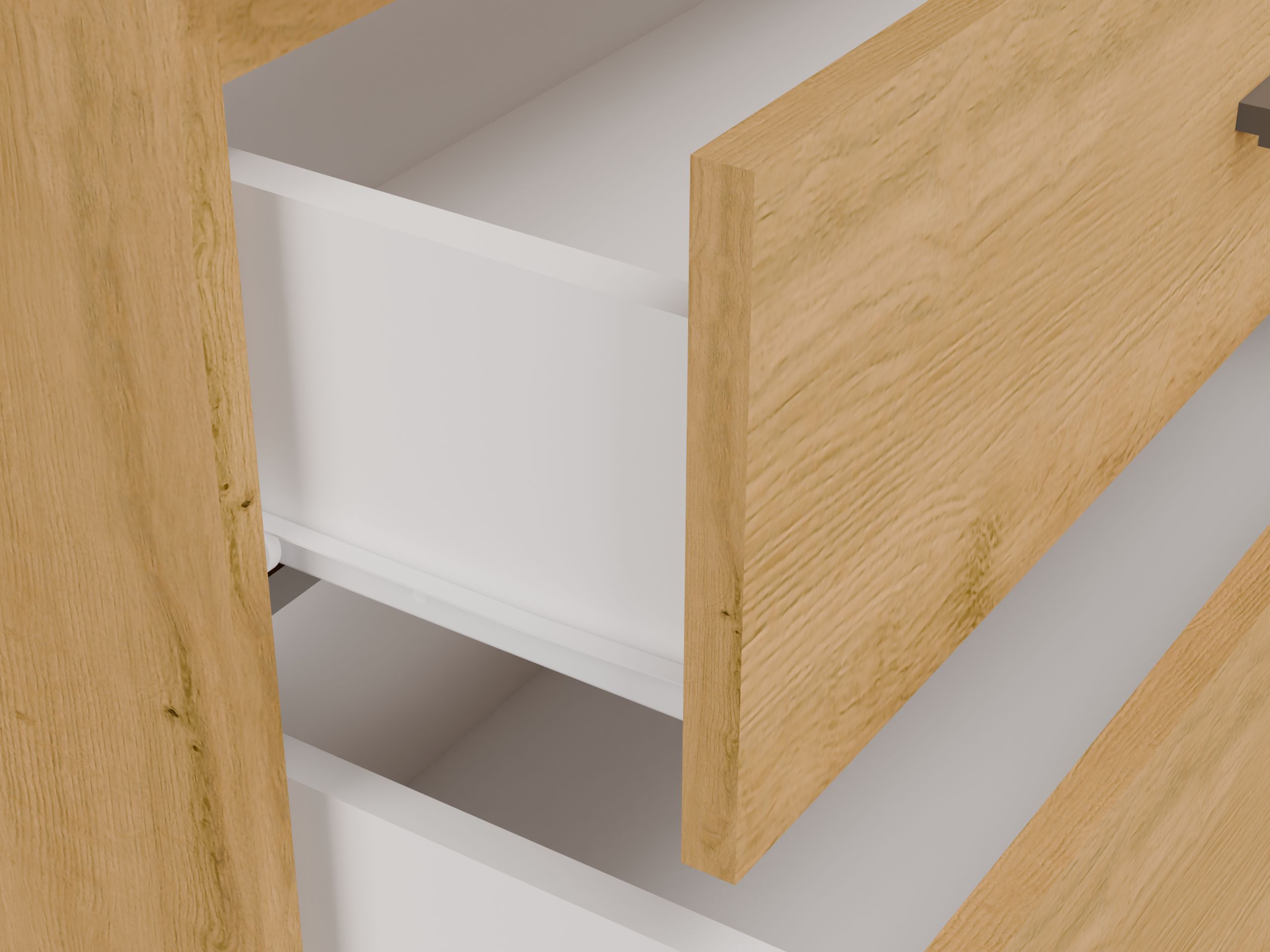 Hangend badkamermeubel voor wastafel Nolmaru 113 (Artisan eiken)