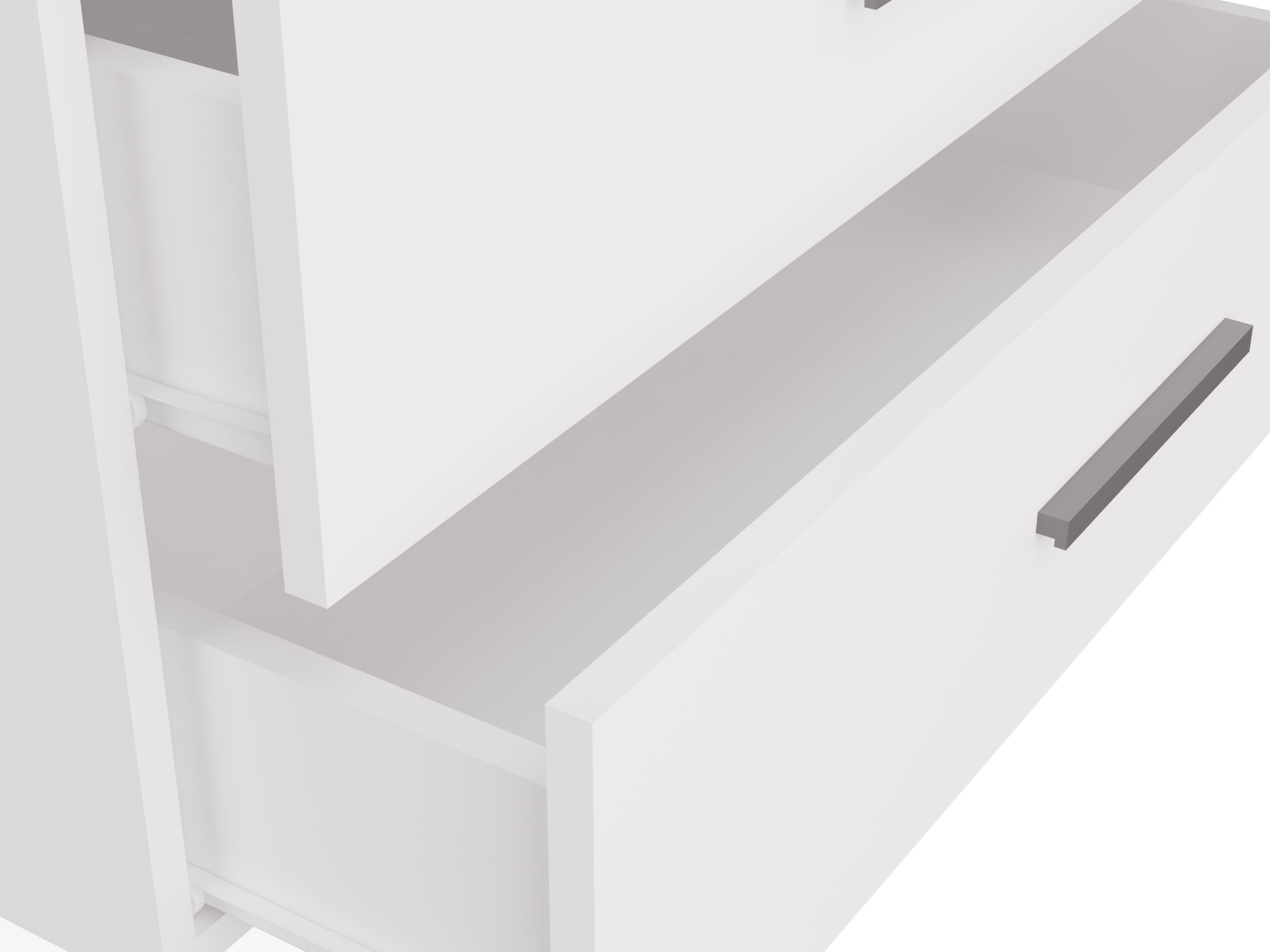 Hangend badkamermeubel voor wastafel Nolmaru 112 (Wit)