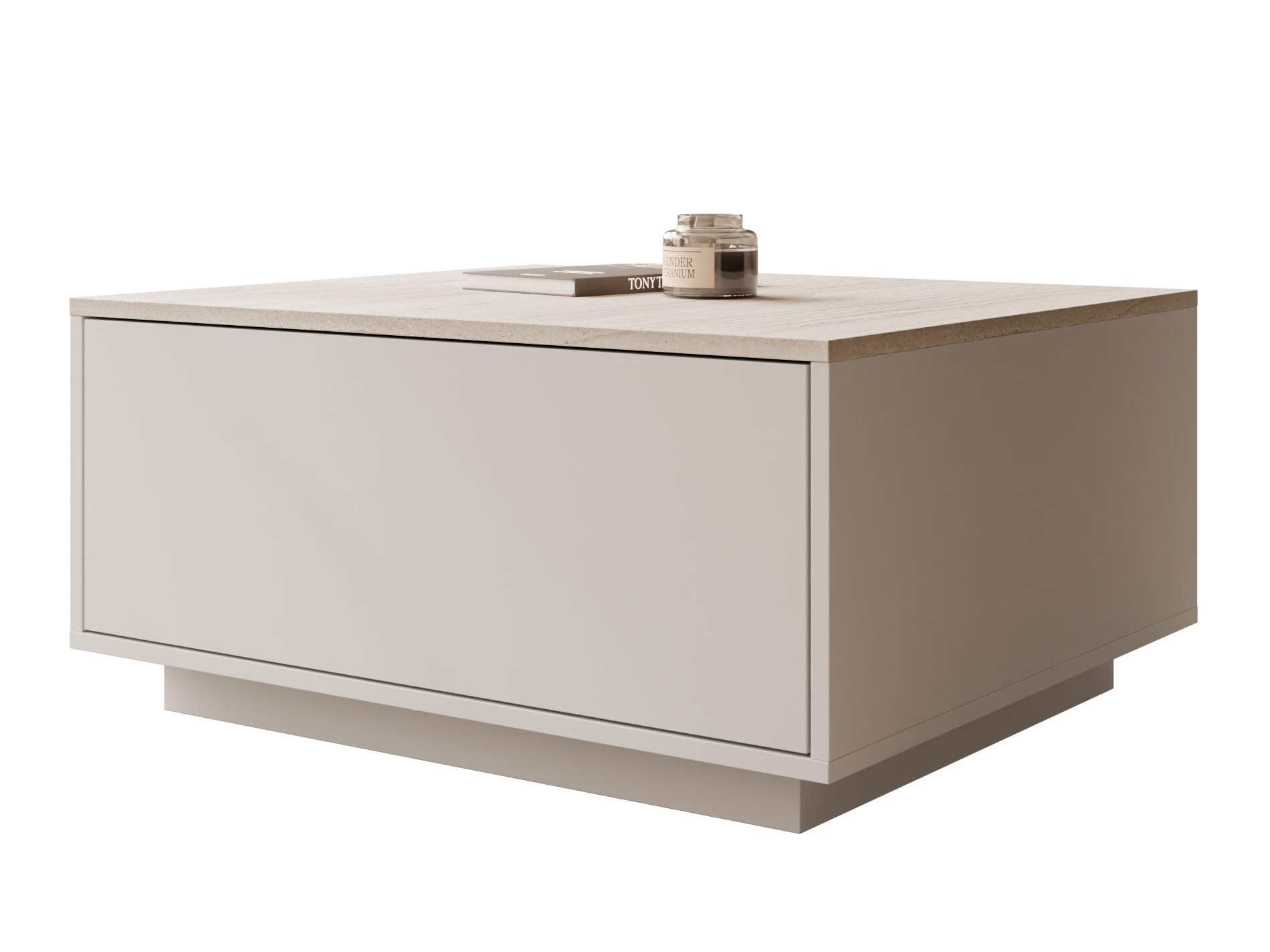 Salontafel Comfivo Unda (Licht travertin + Beige)