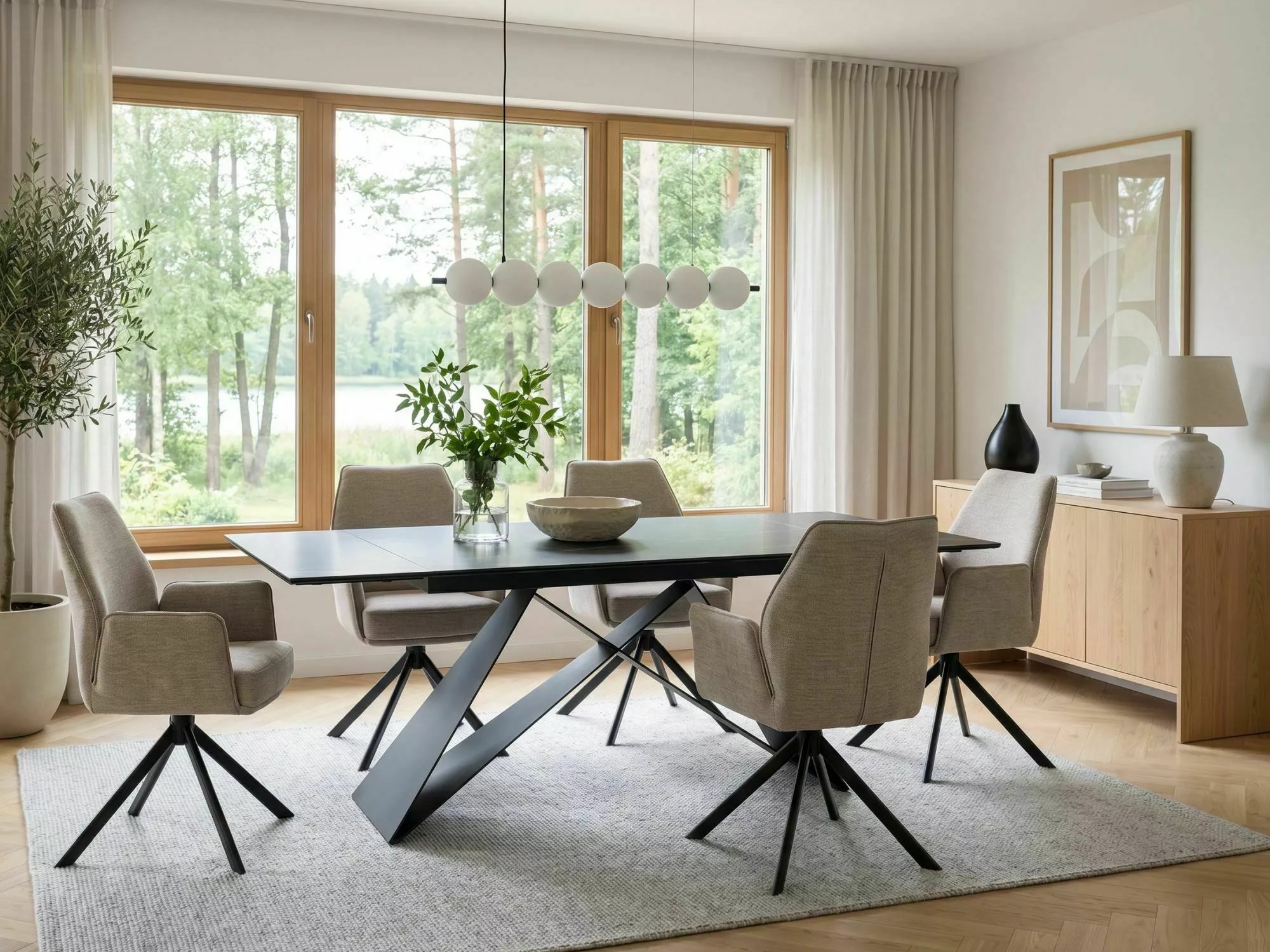 Tafel Detroit 978 (Zwart)