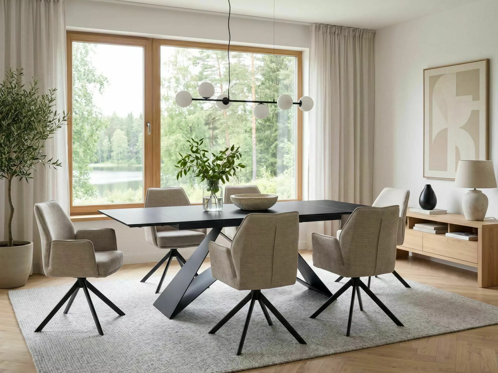 Tafel Detroit 978 (Zwart)
