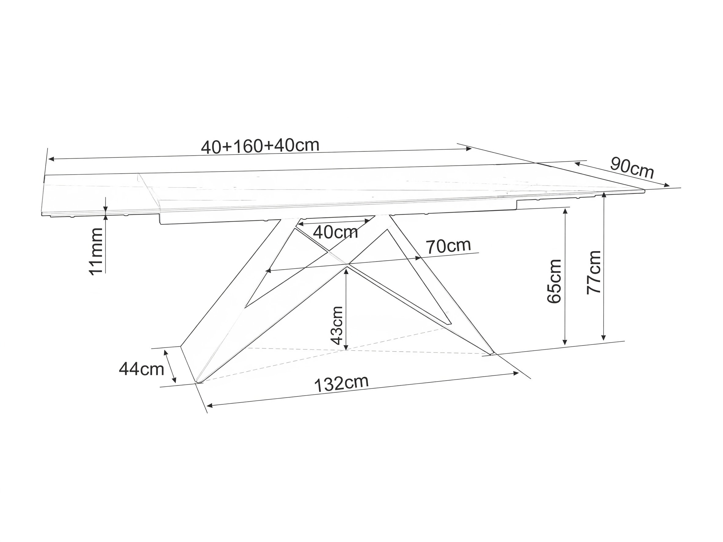 Tafel Detroit 980