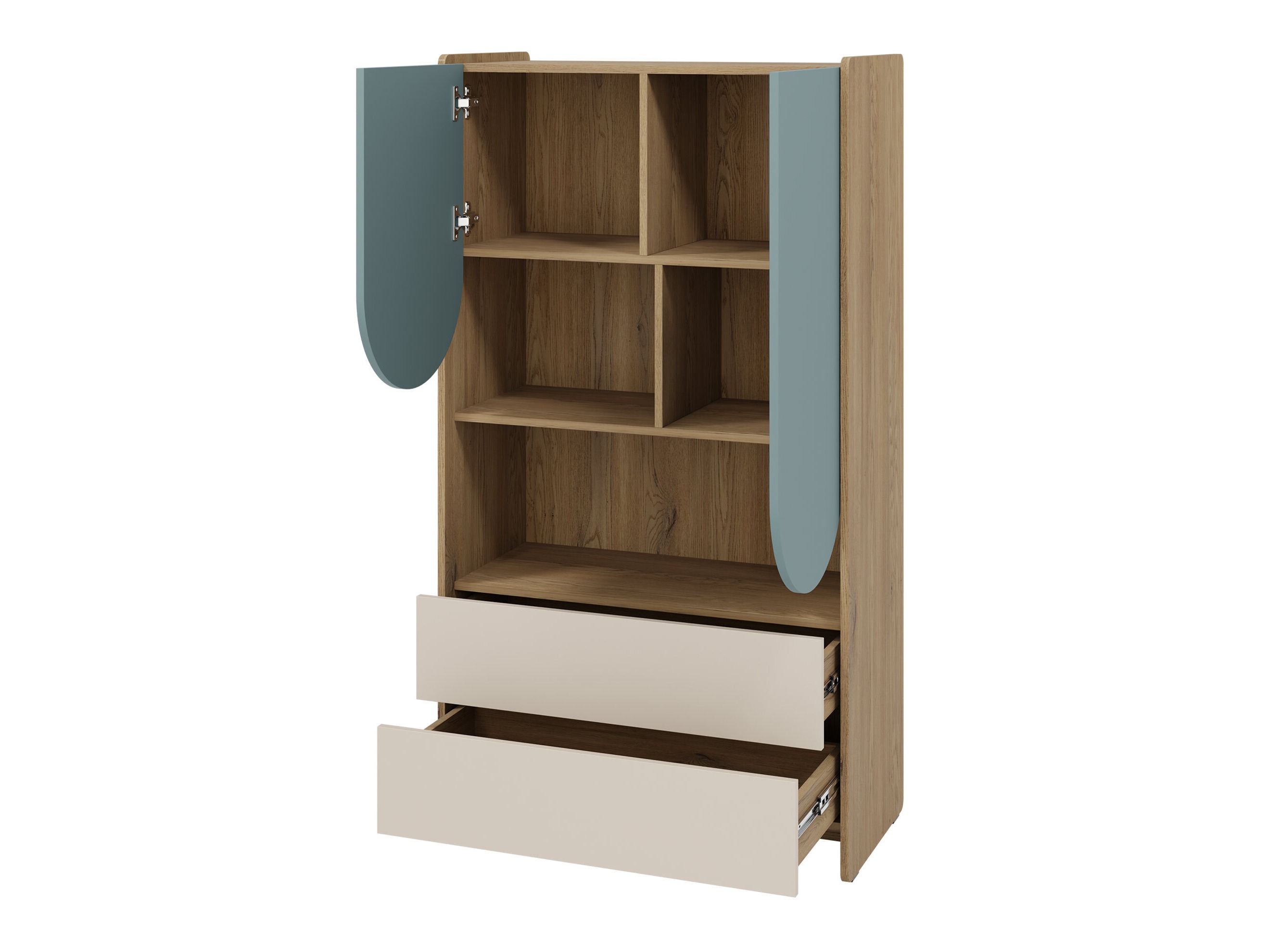 Boekenkast Fivelbi 105 (Blauw)