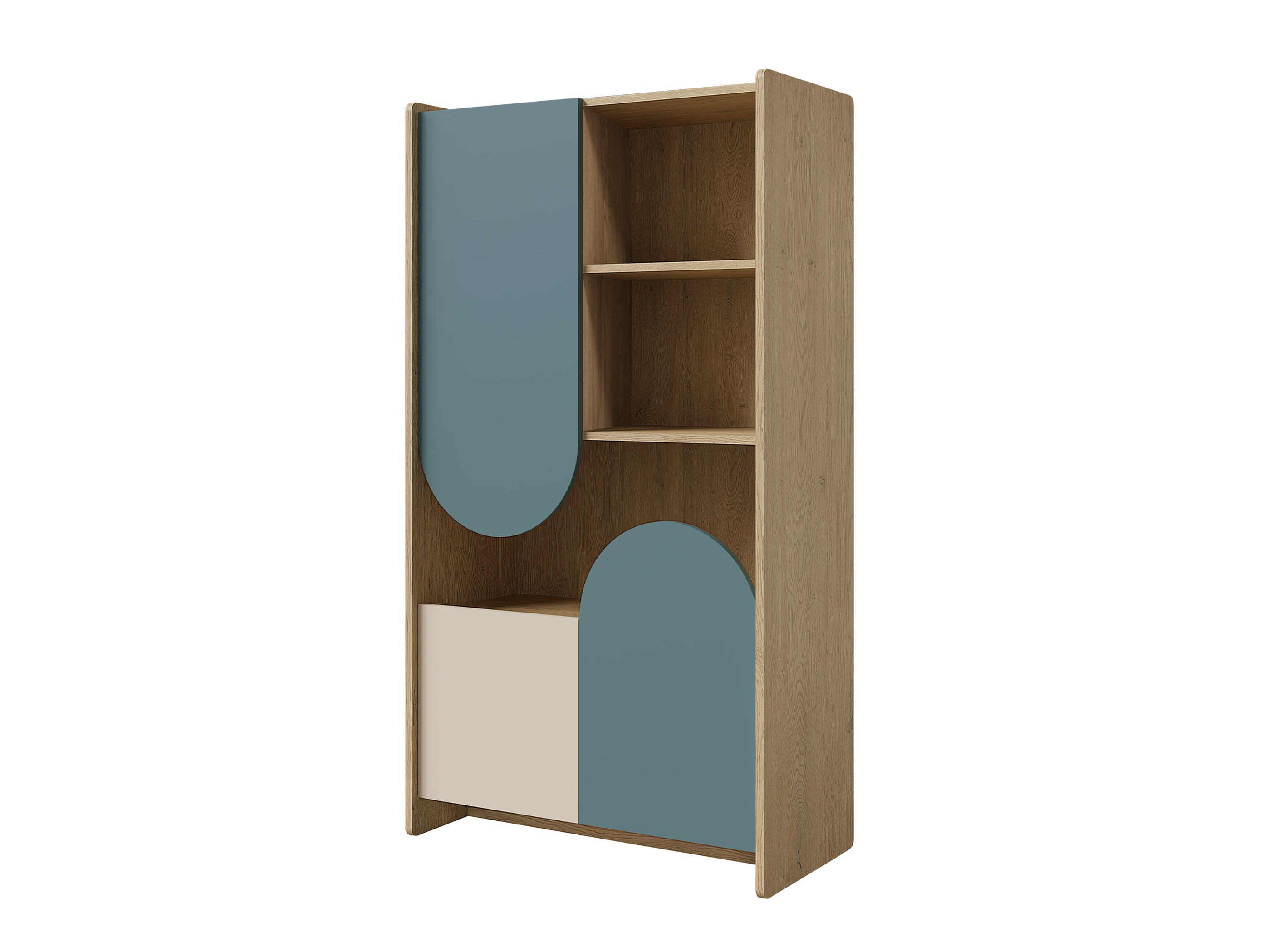 Boekenkast Fivelbi 106 (Blauw)