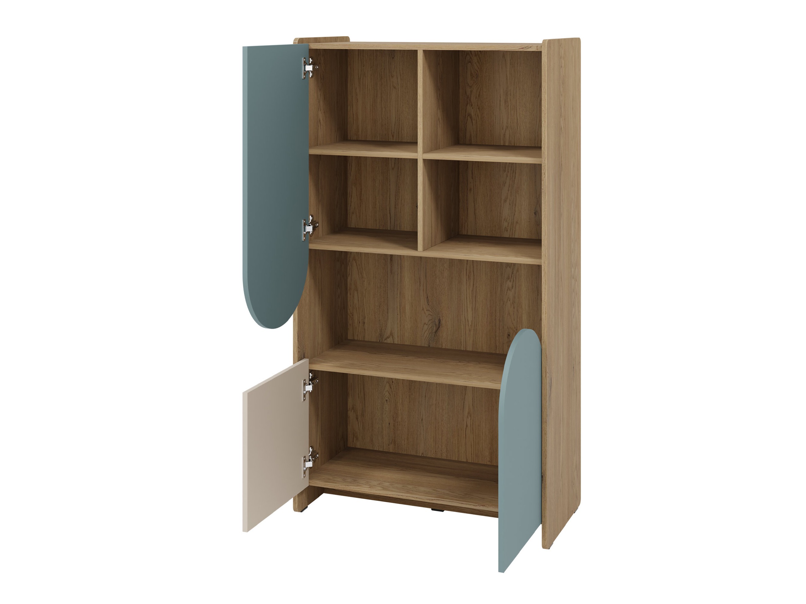 Boekenkast Fivelbi 106 (Blauw)