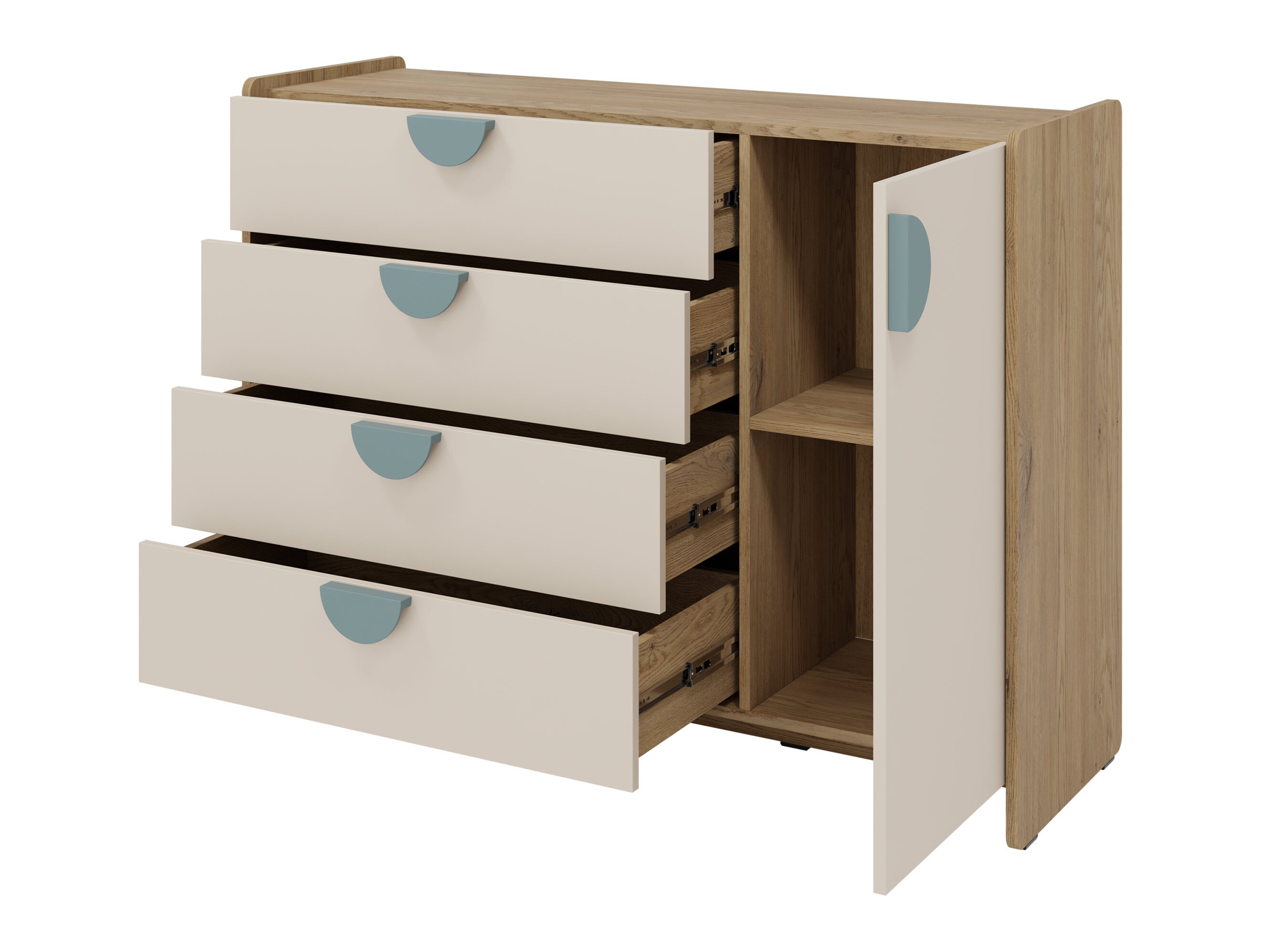 Ladekast Fivelbi 108 (Blauw)