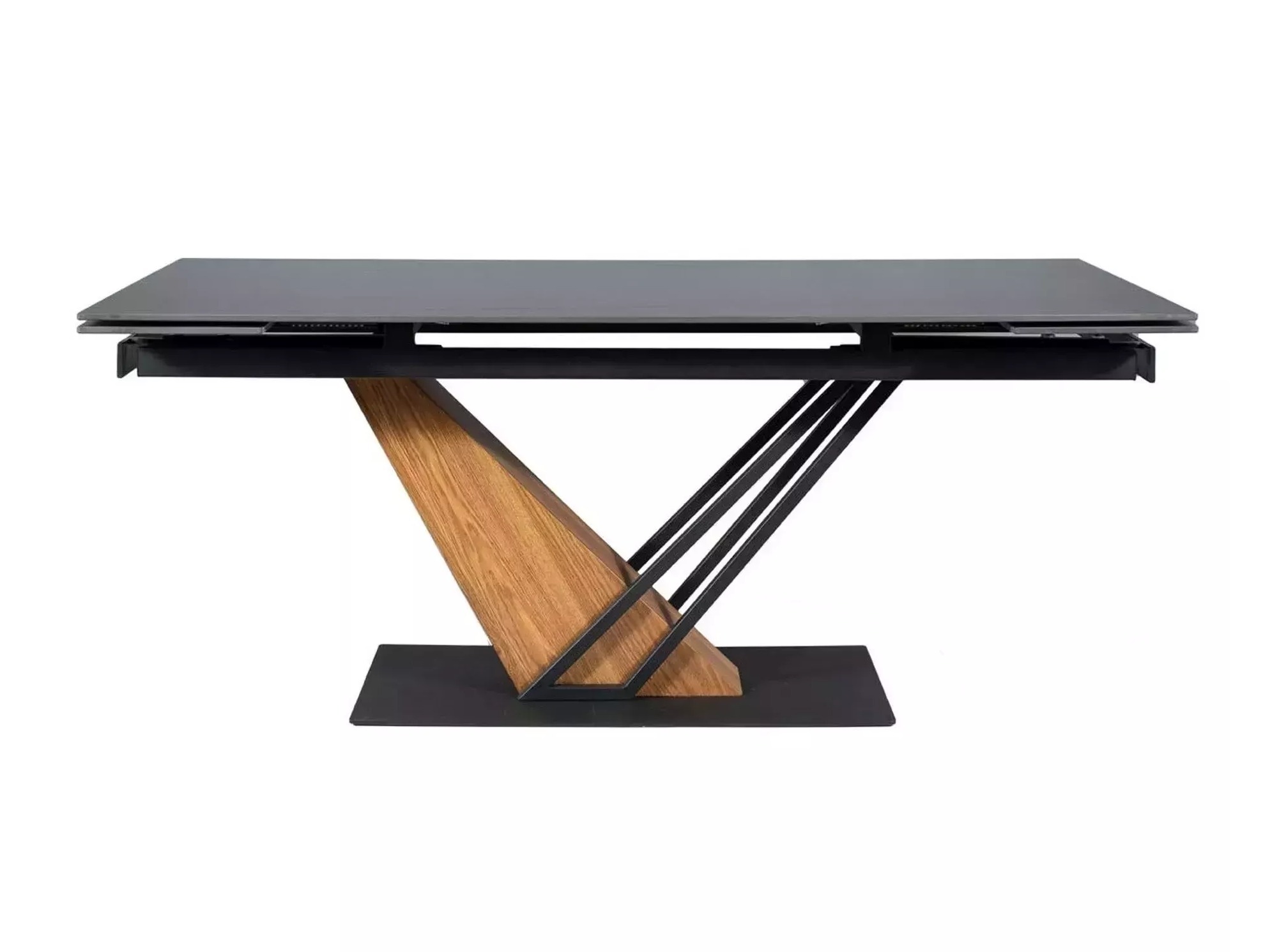 Tafel Detroit 996 (Zwart marmer + Eiken)