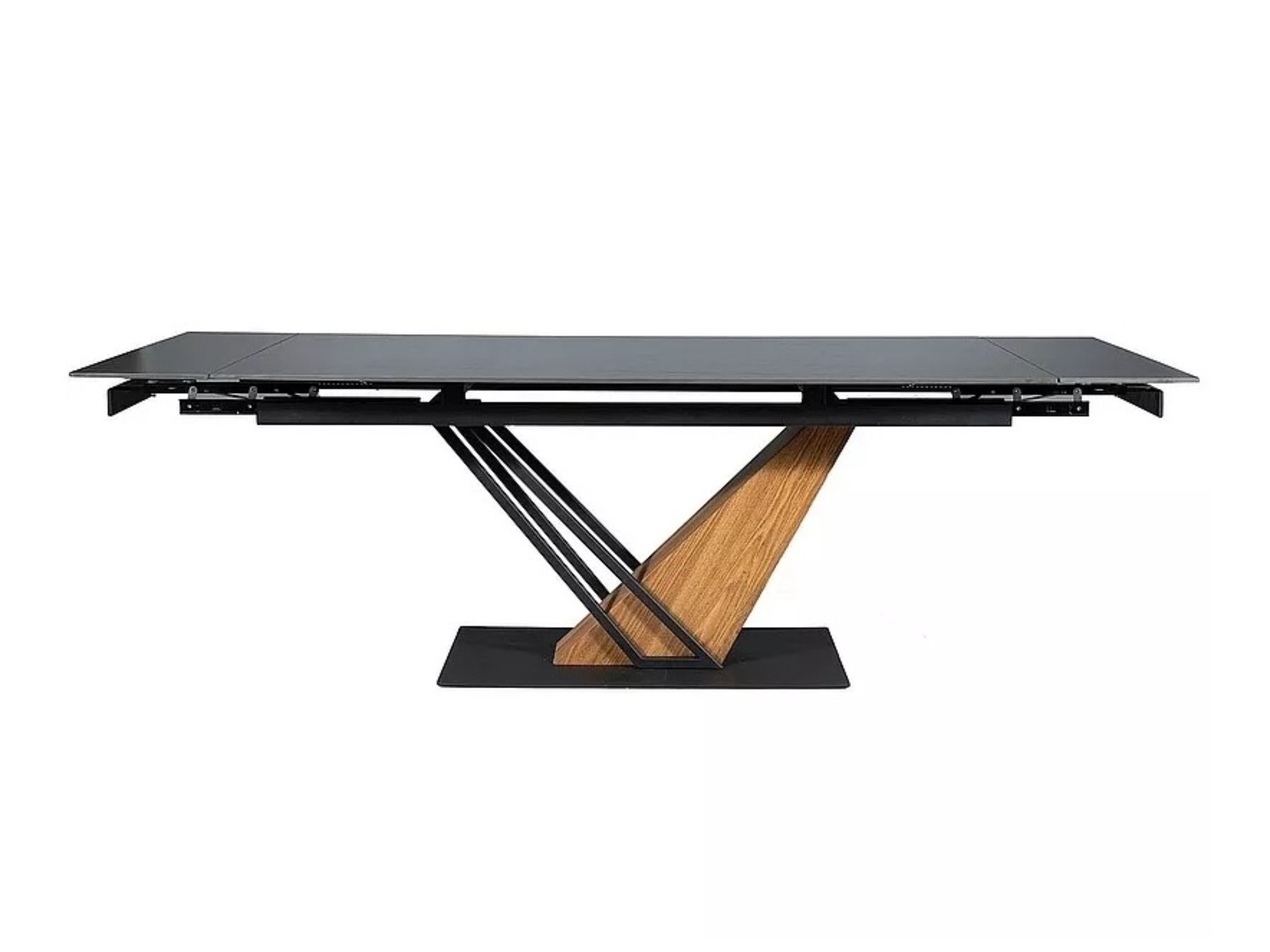 Tafel Detroit 996 (Zwart marmer + Eiken)