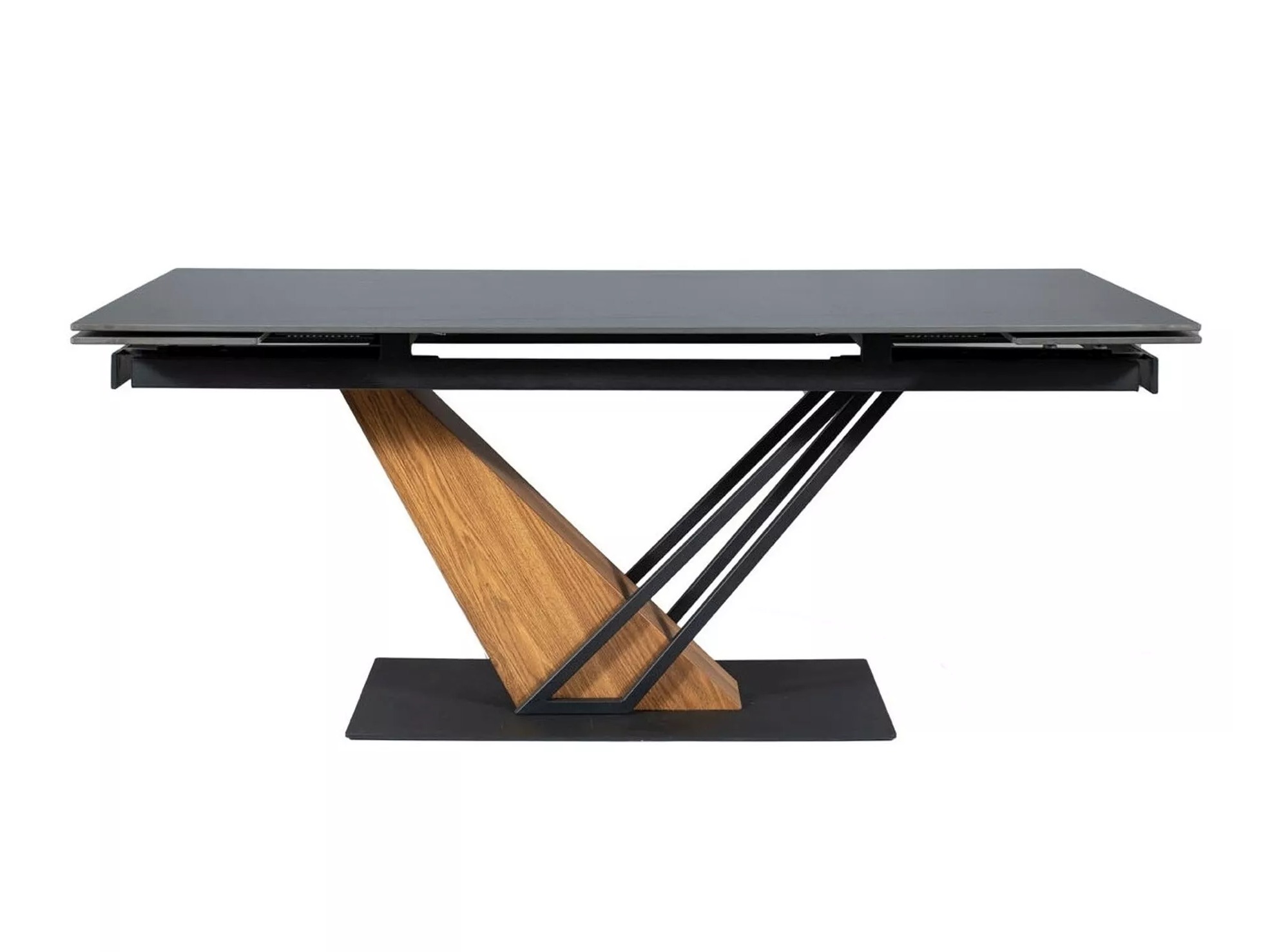 Tafel Detroit 996 (Zwart marmer + Eiken)