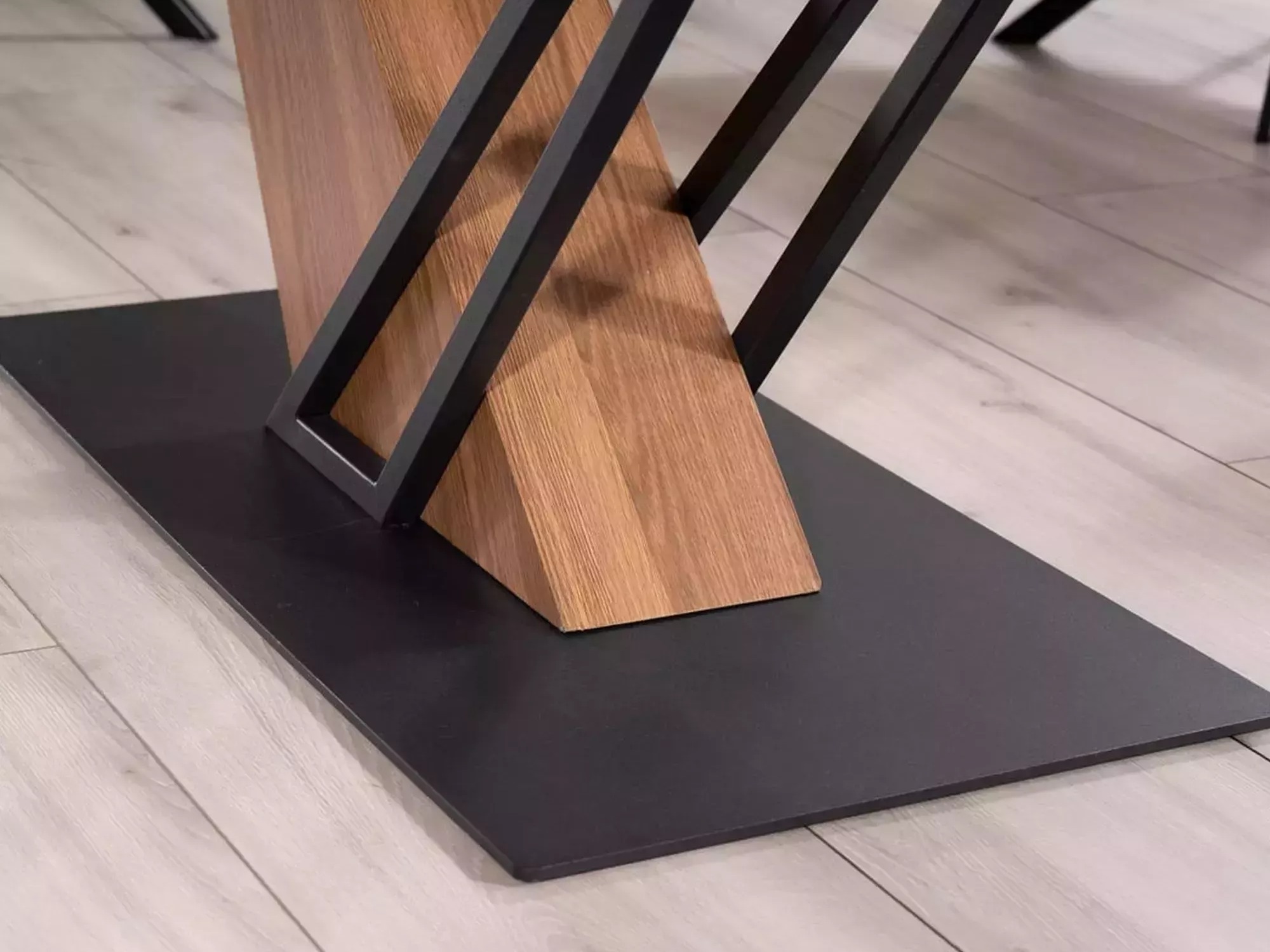 Tafel Detroit 996 (Zwart marmer + Eiken)