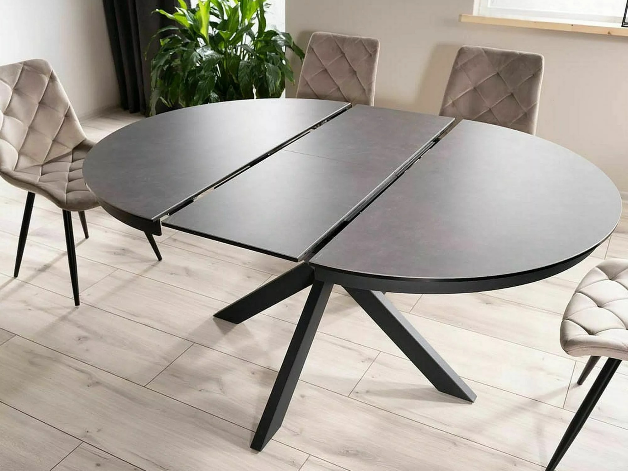 Tafel Detroit 998 (Zwart + Donkergrijs)