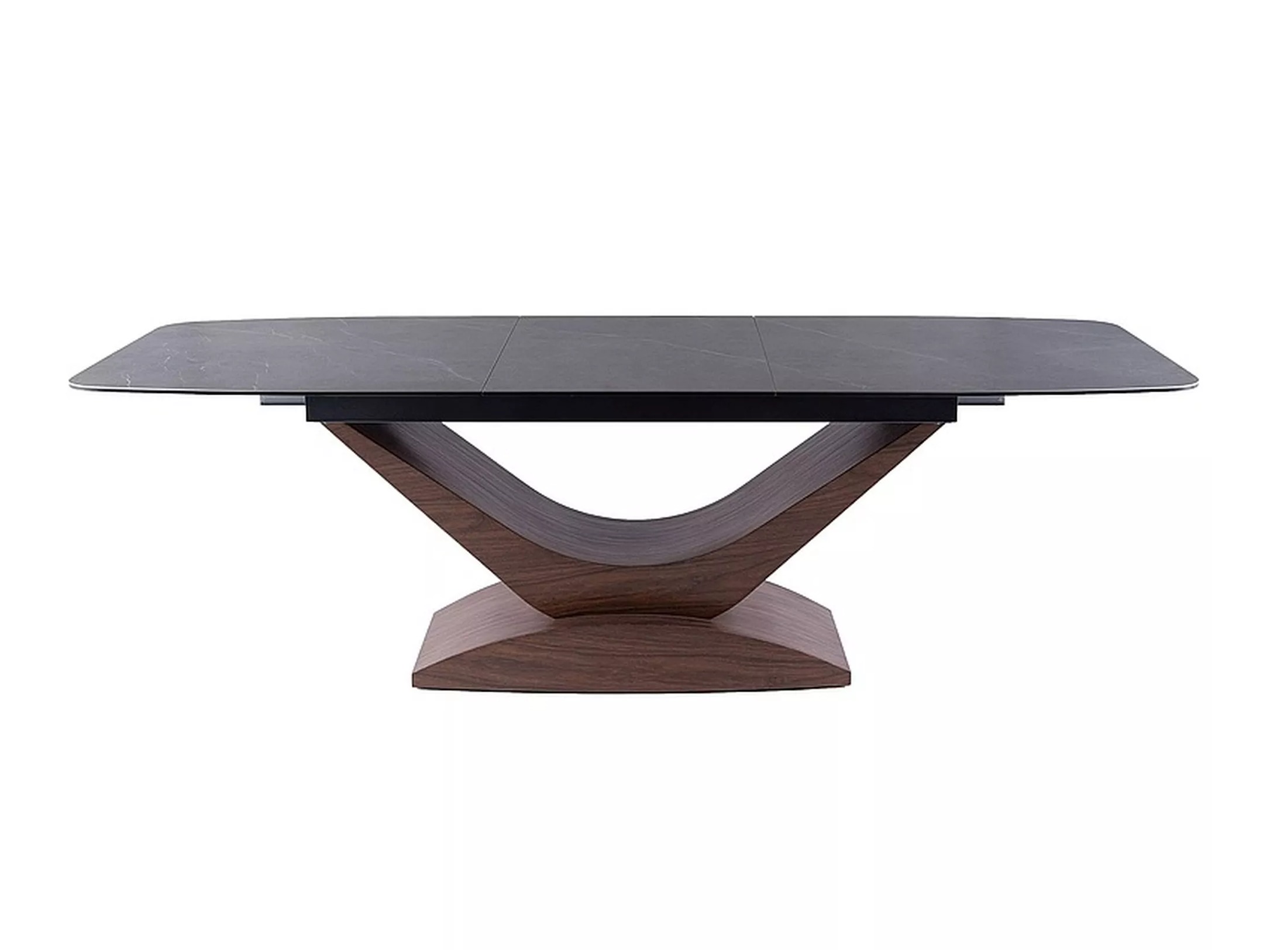 Tafel Detroit 1001 (Notenhout + Grijs marmer)