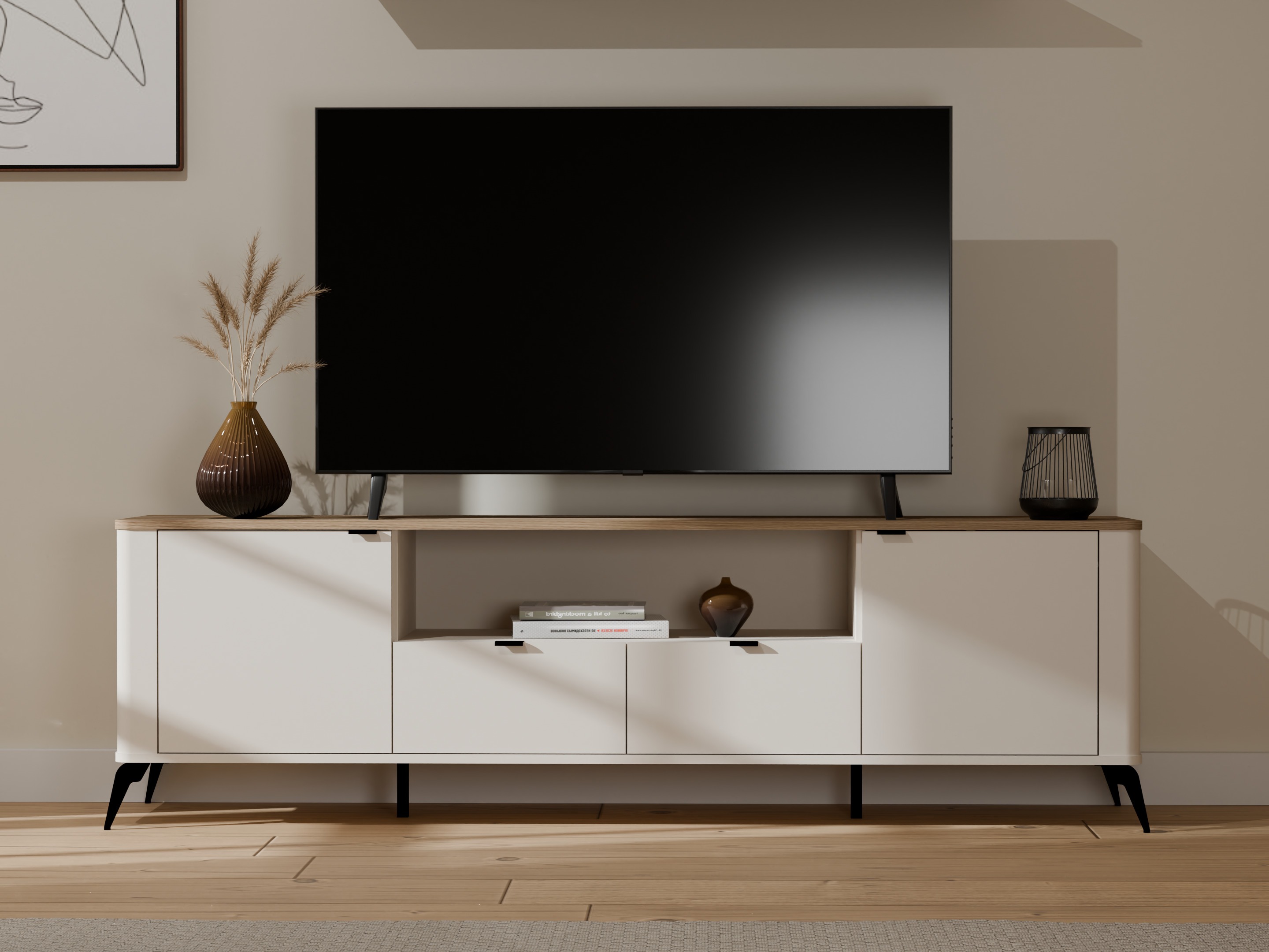 TV-meubel Soavie 108 (Kasjmier + Eiken)