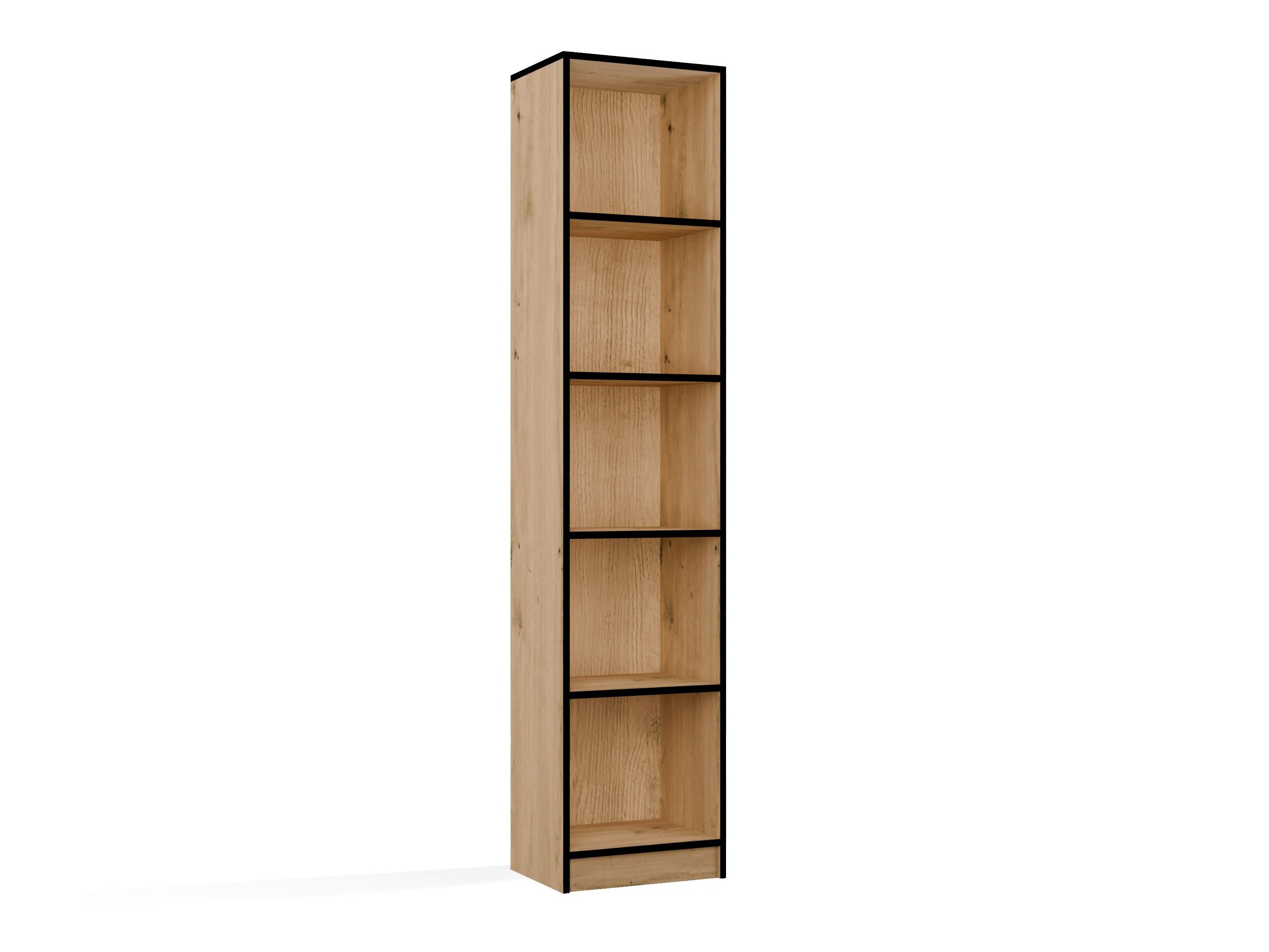Boekenkast Mandeville 183 (Artisan eiken + Zwart)