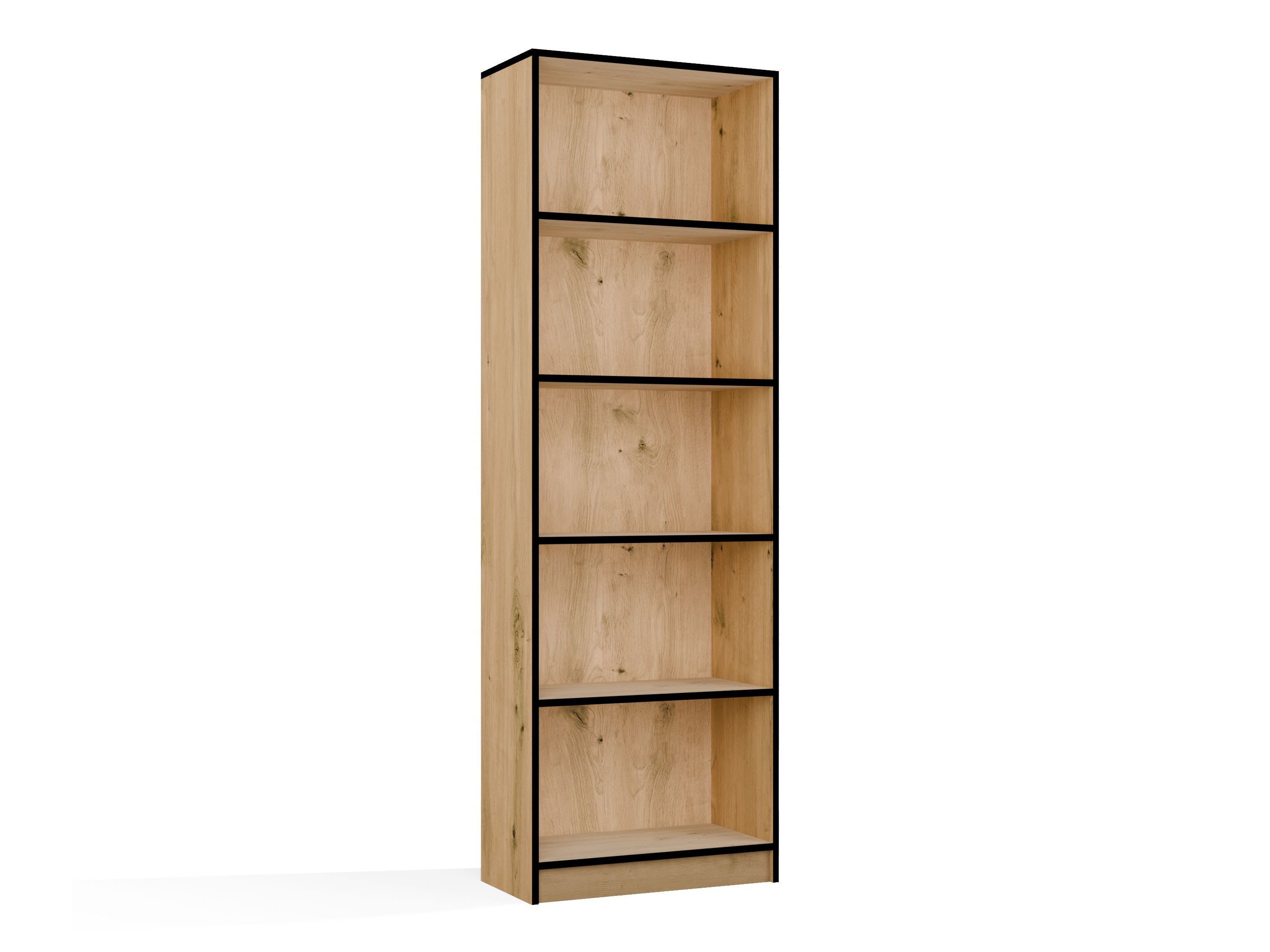 Boekenkast Mandeville 191 (Artisan eiken + Zwart)