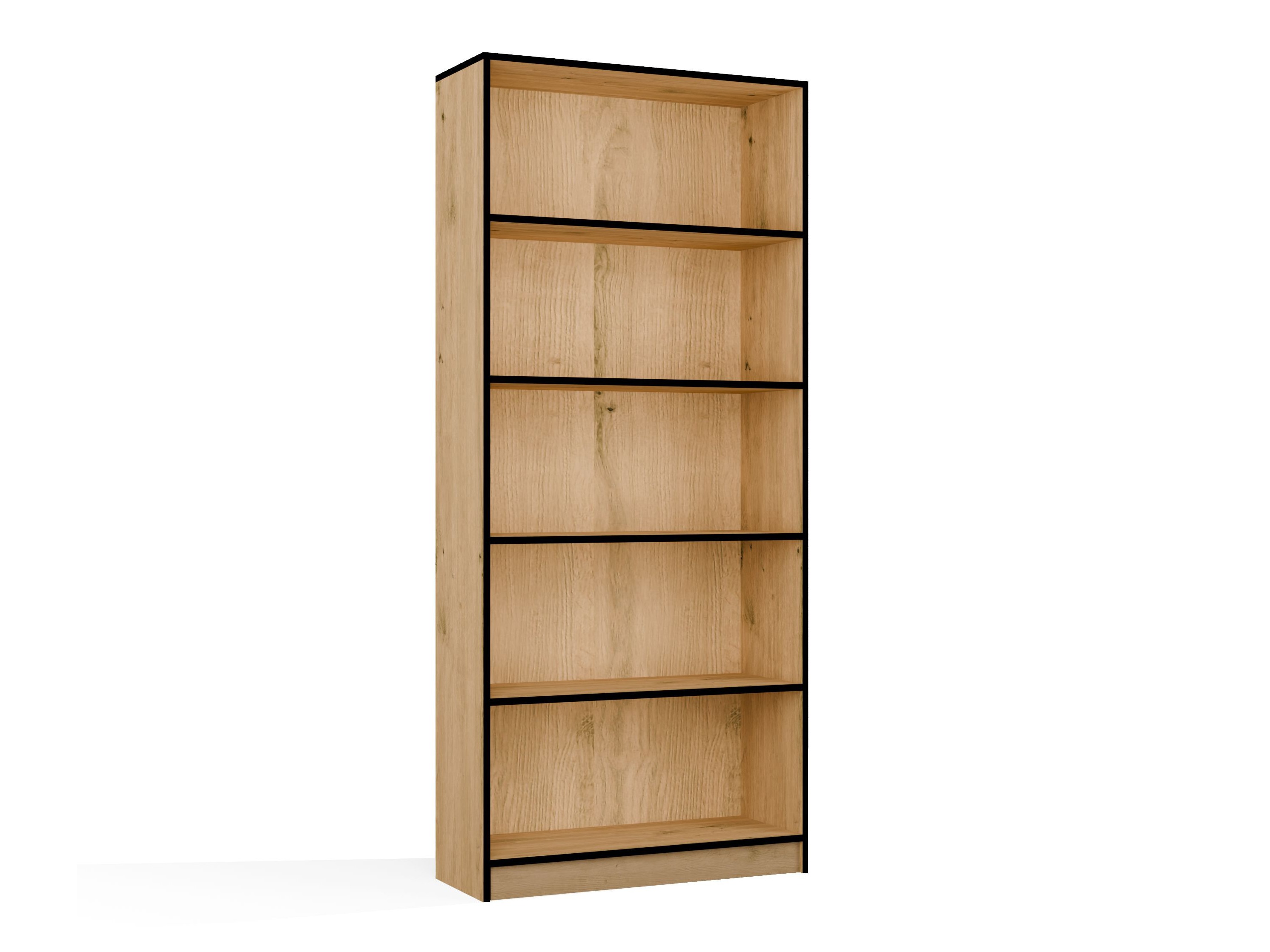 Boekenkast Mandeville 253 (Artisan eiken + Zwart)