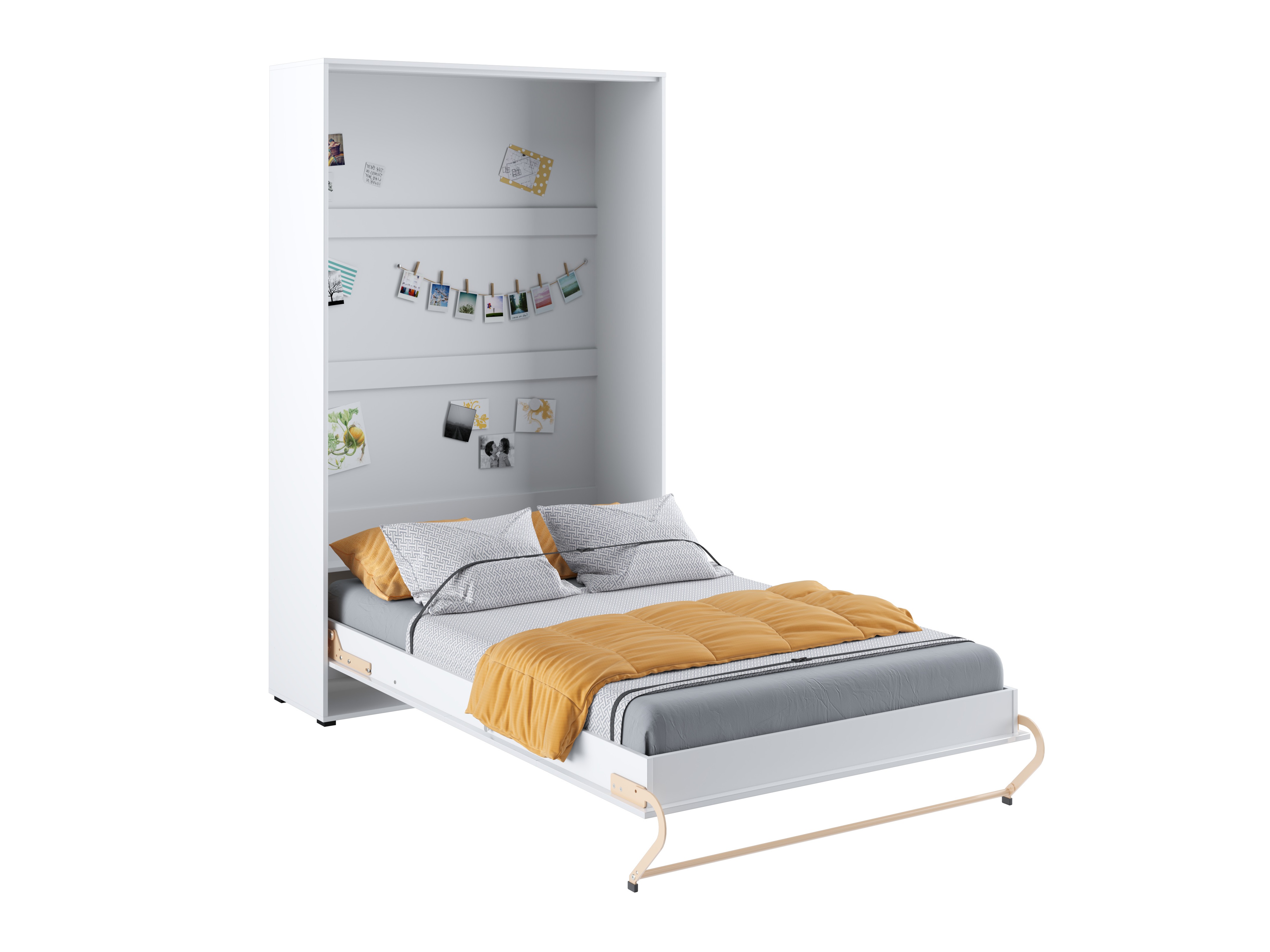Muurbed Concept Pro Lenart III (Wit + Glanzend wit)