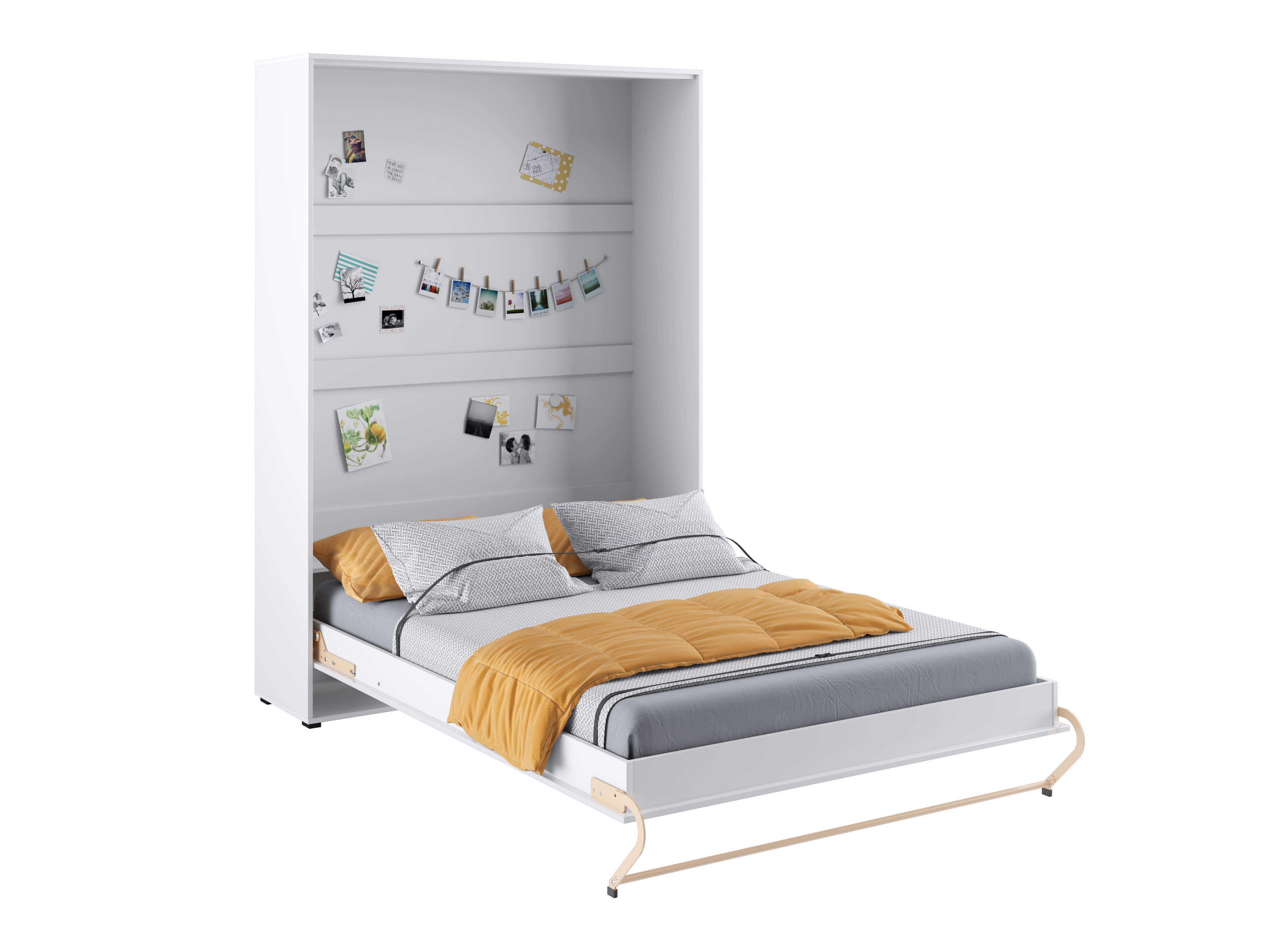 Muurbed Concept Pro Lenart III (Wit + Glanzend wit)