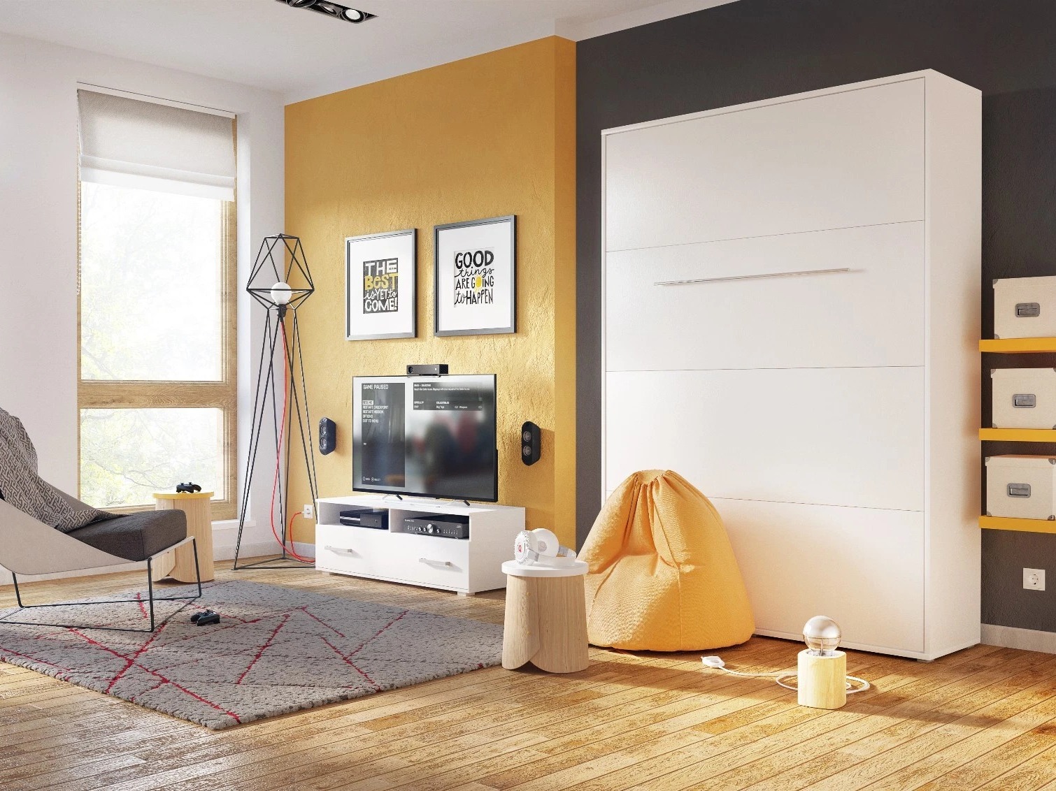 Muurbed Concept Pro Lenart III (Wit)