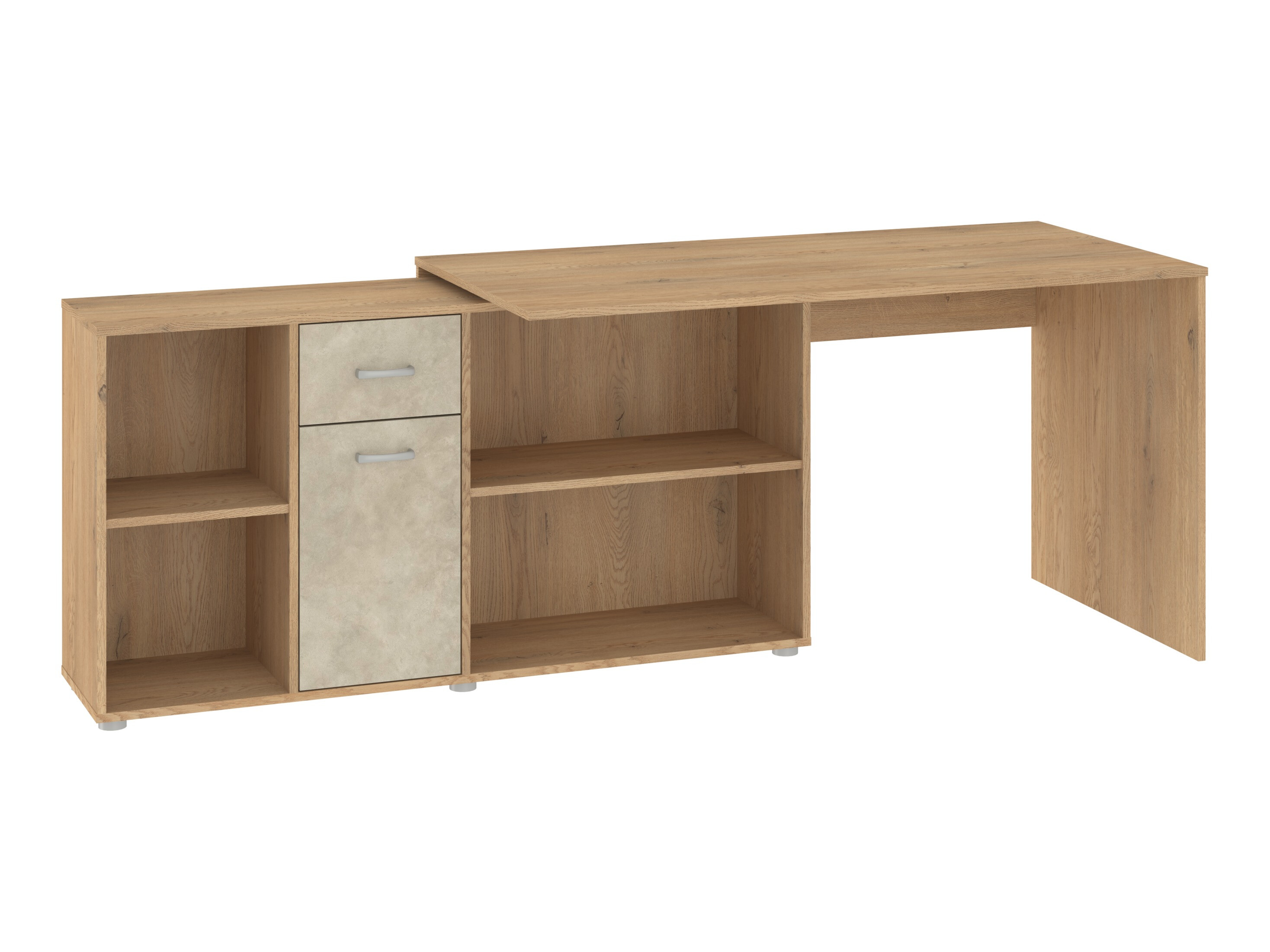 Hoekbureau Gilroy 113 (Cremona eiken + Beige)