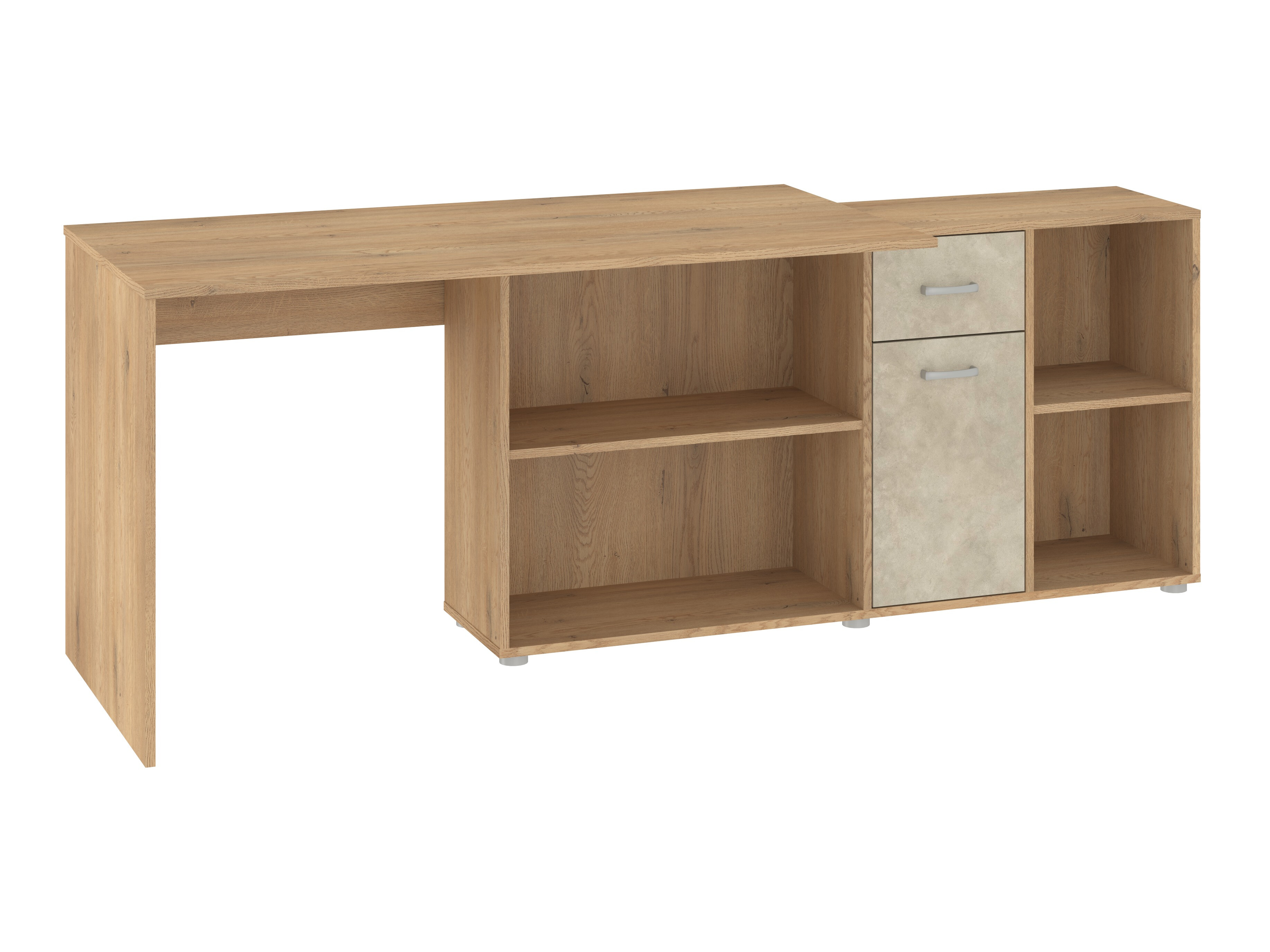 Hoekbureau Gilroy 113 (Cremona eiken + Beige)