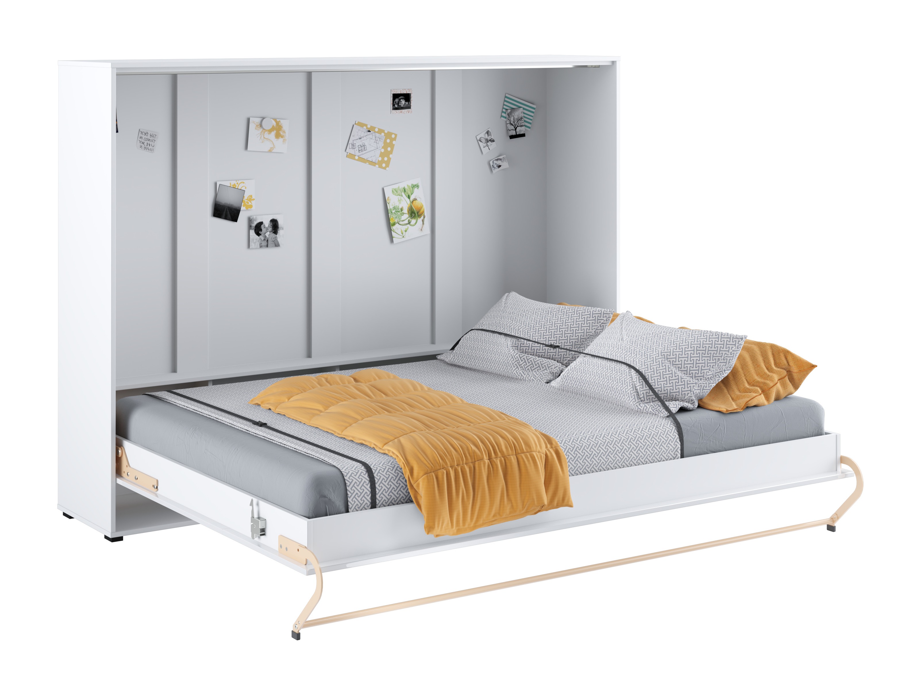 Muurbed Concept Pro Lenart IV (Wit + Glanzend wit)