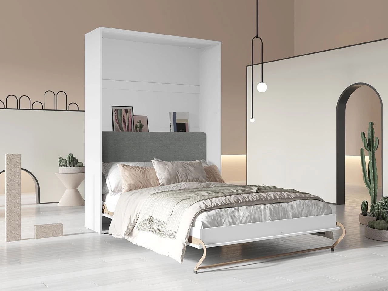 Muurbed Concept Pro Lenart VI (Wit + Grafiet)