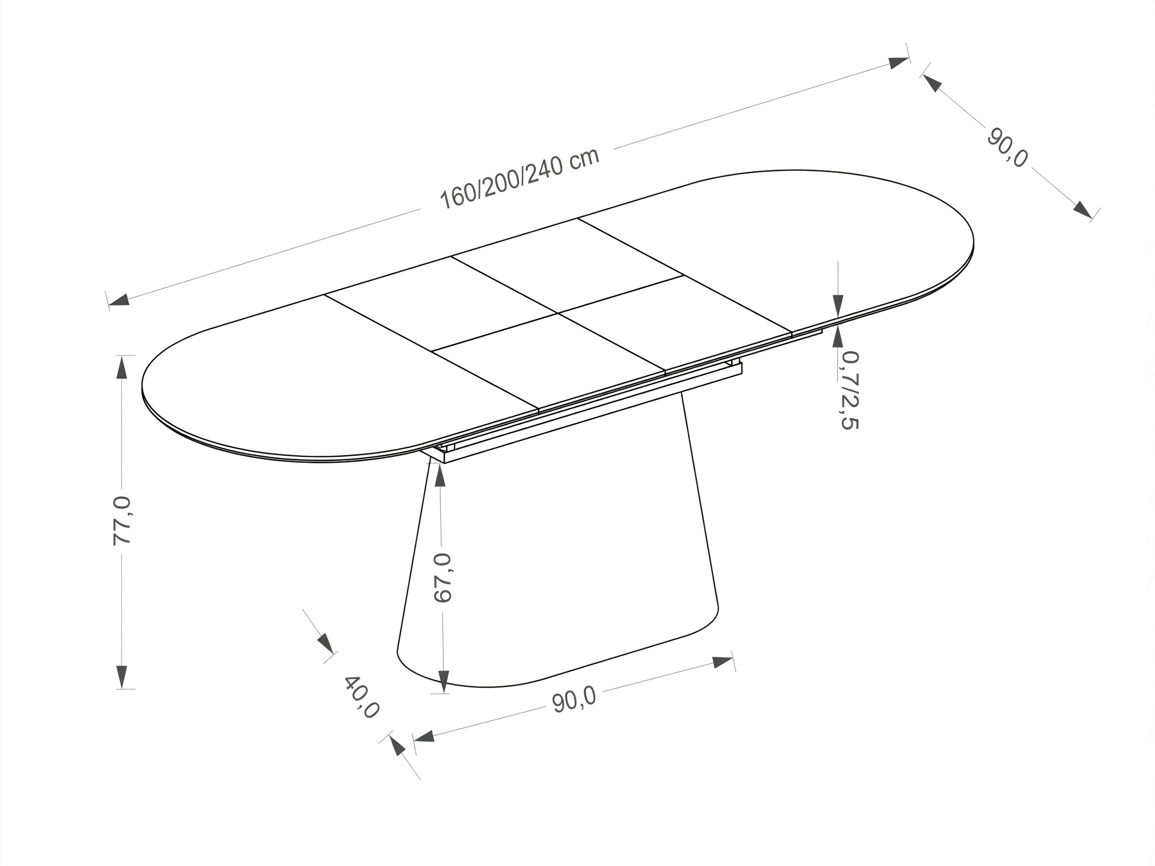 Tafel Houston 2180