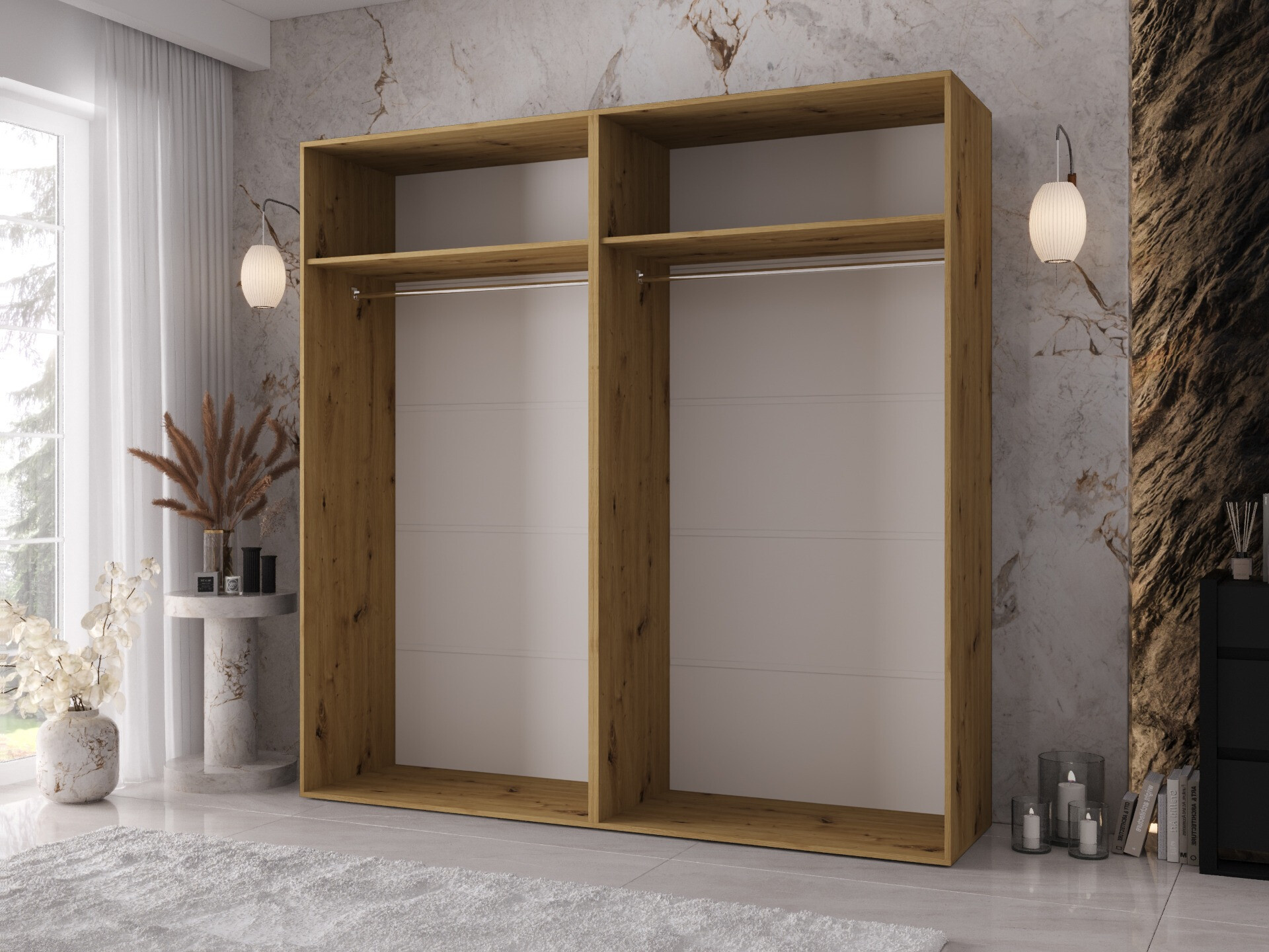 Kledingkast Hartford 640 (Artisan eiken)