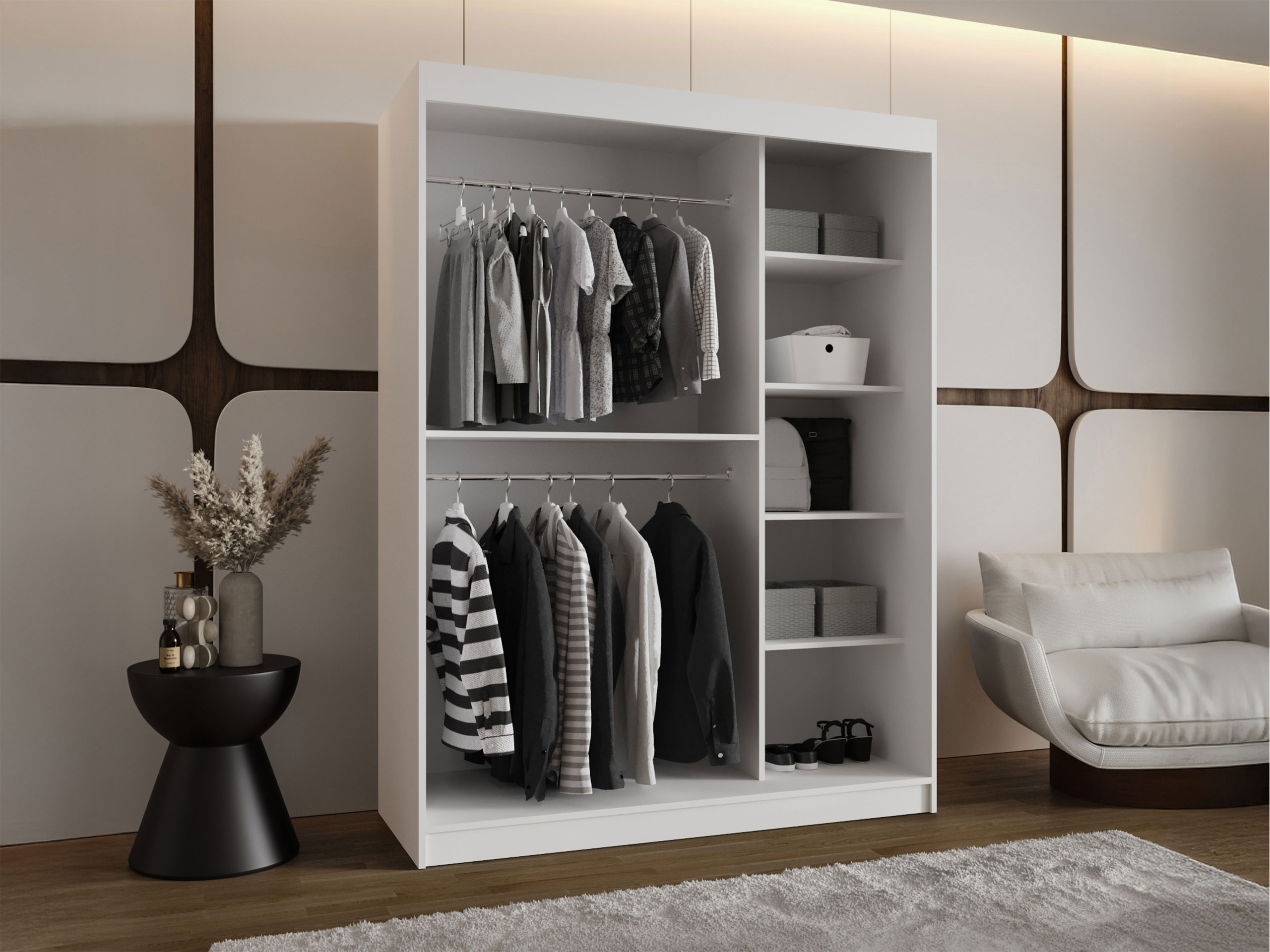 Kledingkast Hartford 503 (Wit)