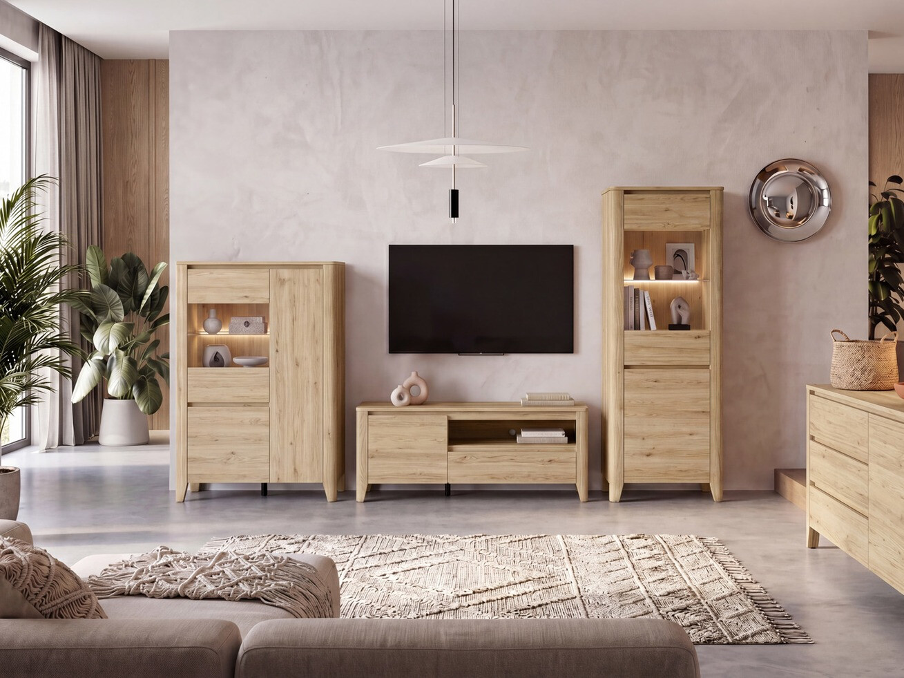 TV-meubel Talduno 100 (Licht eiken)