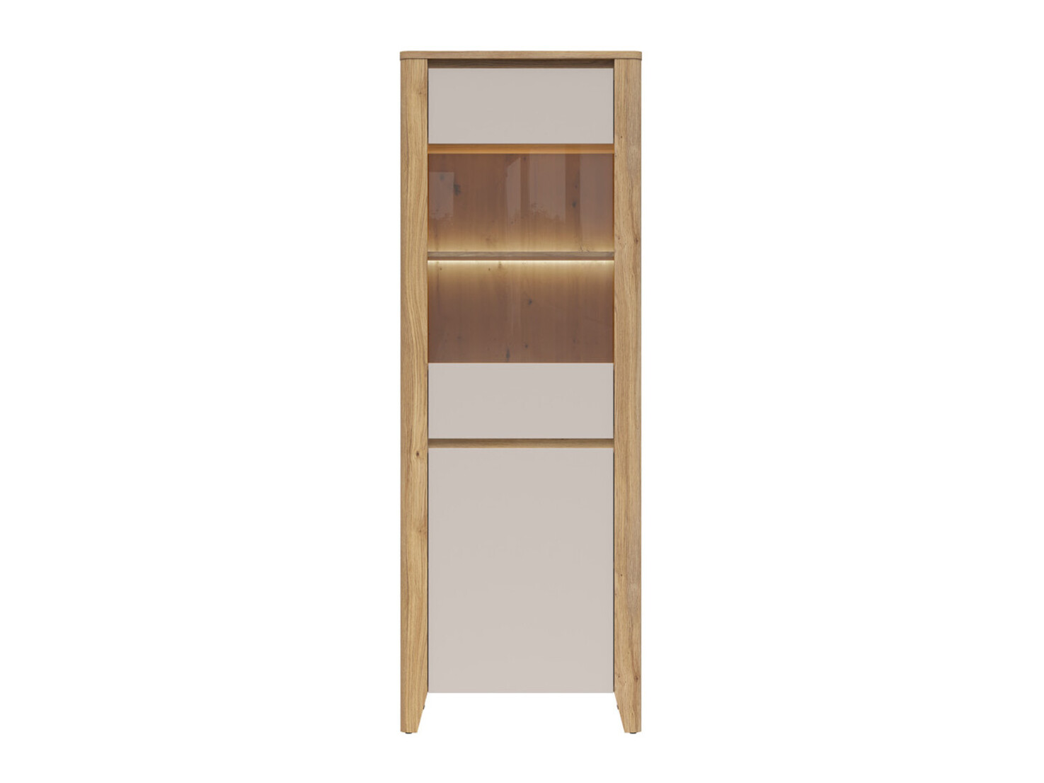 Boekenkast Talduno 104 (Licht eiken + Kasjmier)