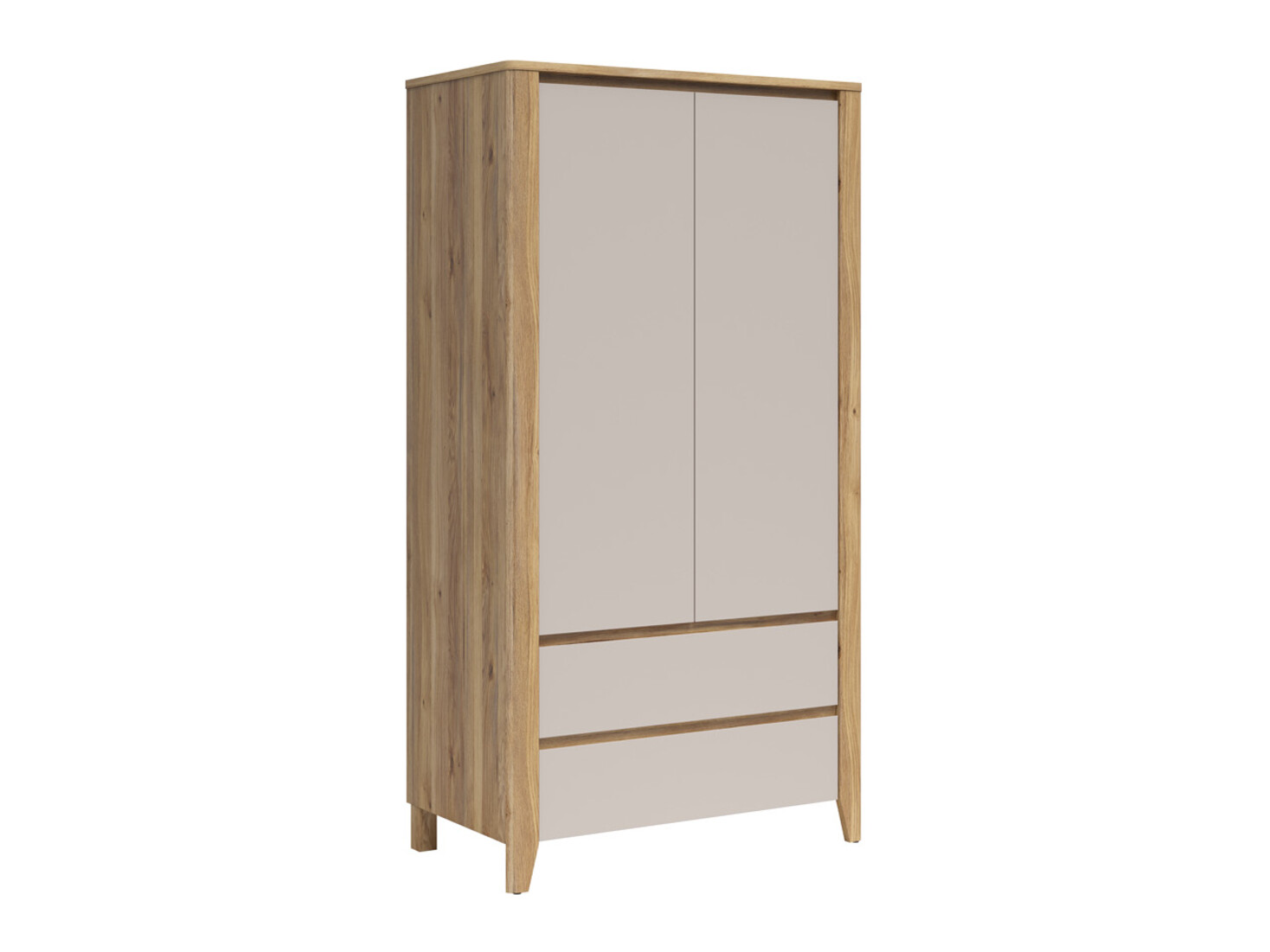 Kledingkast Talduno 103 (Licht eiken + Kasjmier)
