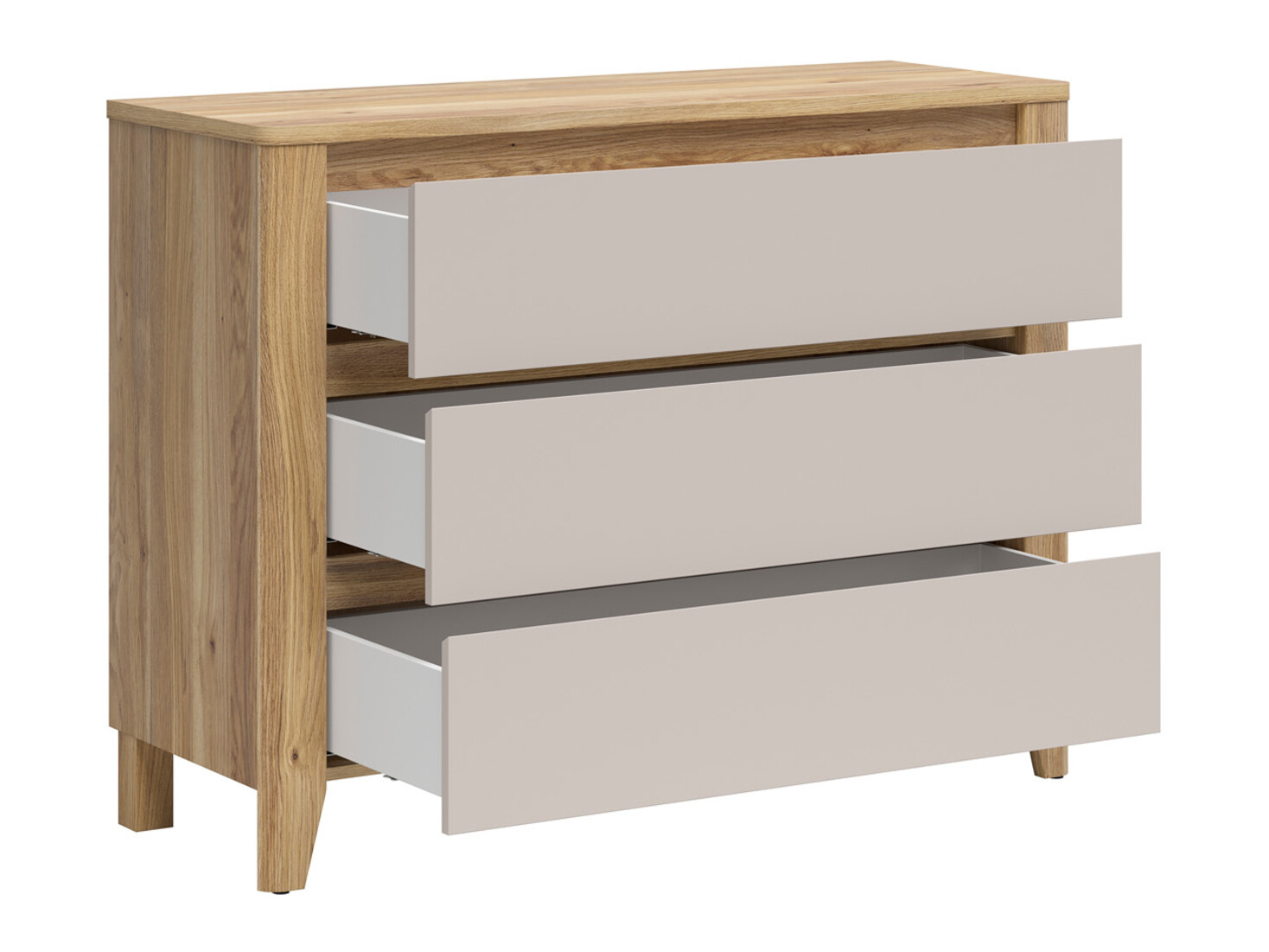 Ladekast Talduno 102 (Licht eiken + Kasjmier)