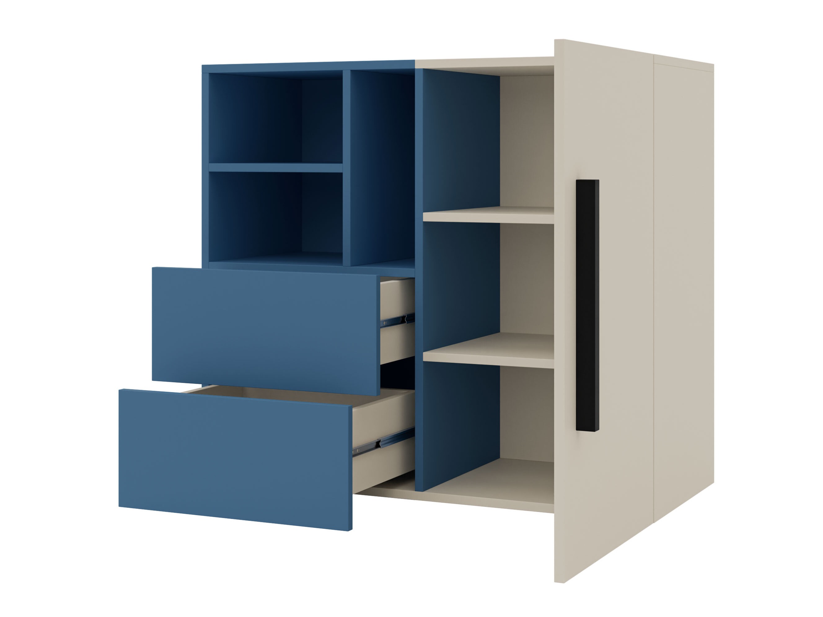 Ladekast Etruva 107 (Kasjmier + Blauw)