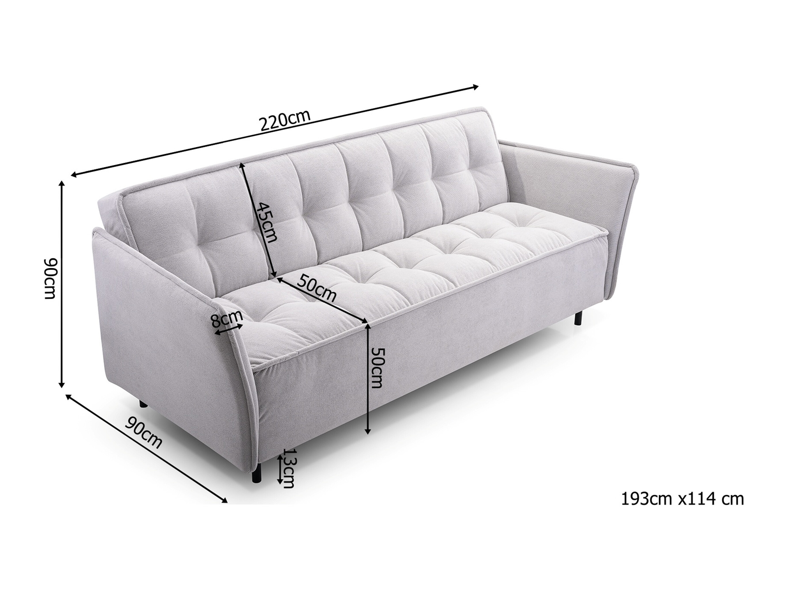 Slaapbank Lufkin 130 (Curio 99)