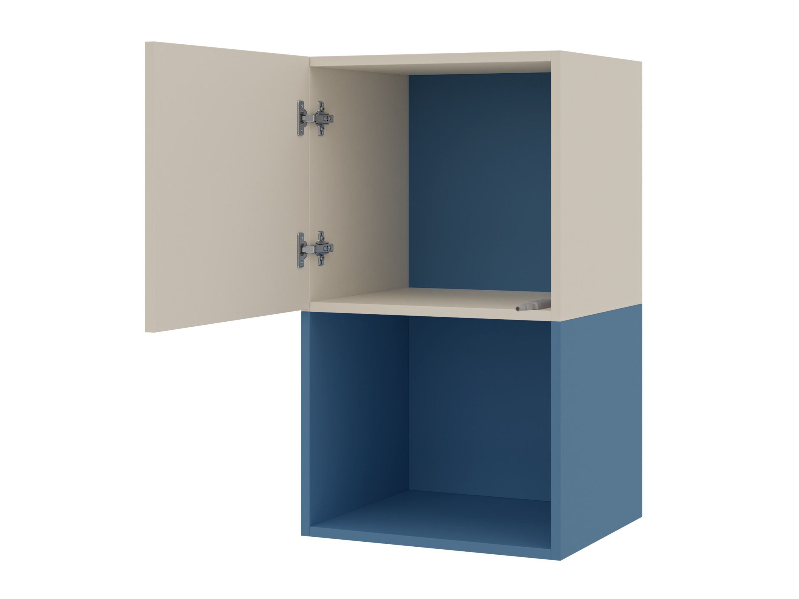 Wandkast Etruva 113 (Kasjmier + Blauw)