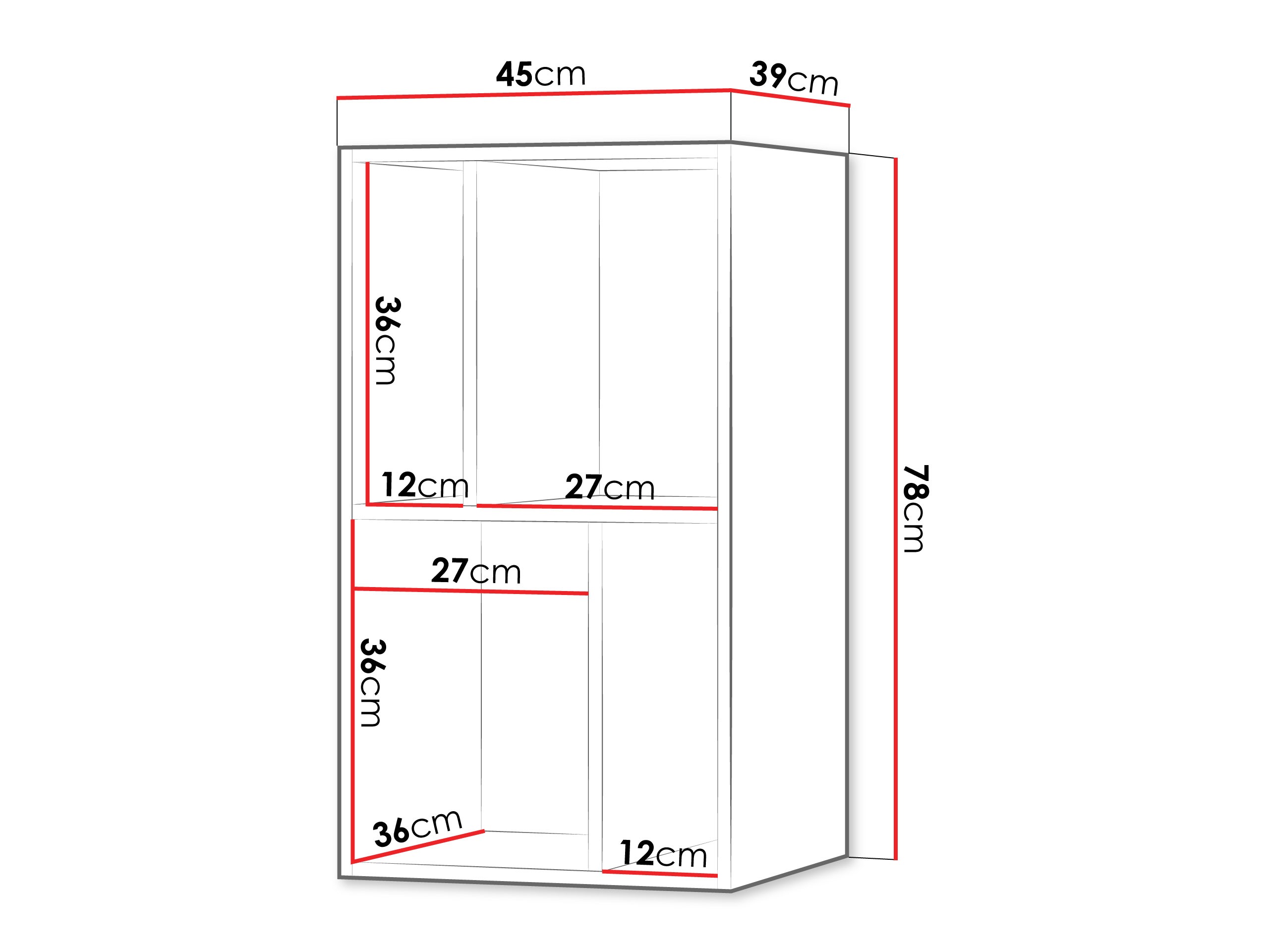 Wandplank Etruva 112 (Blauw)