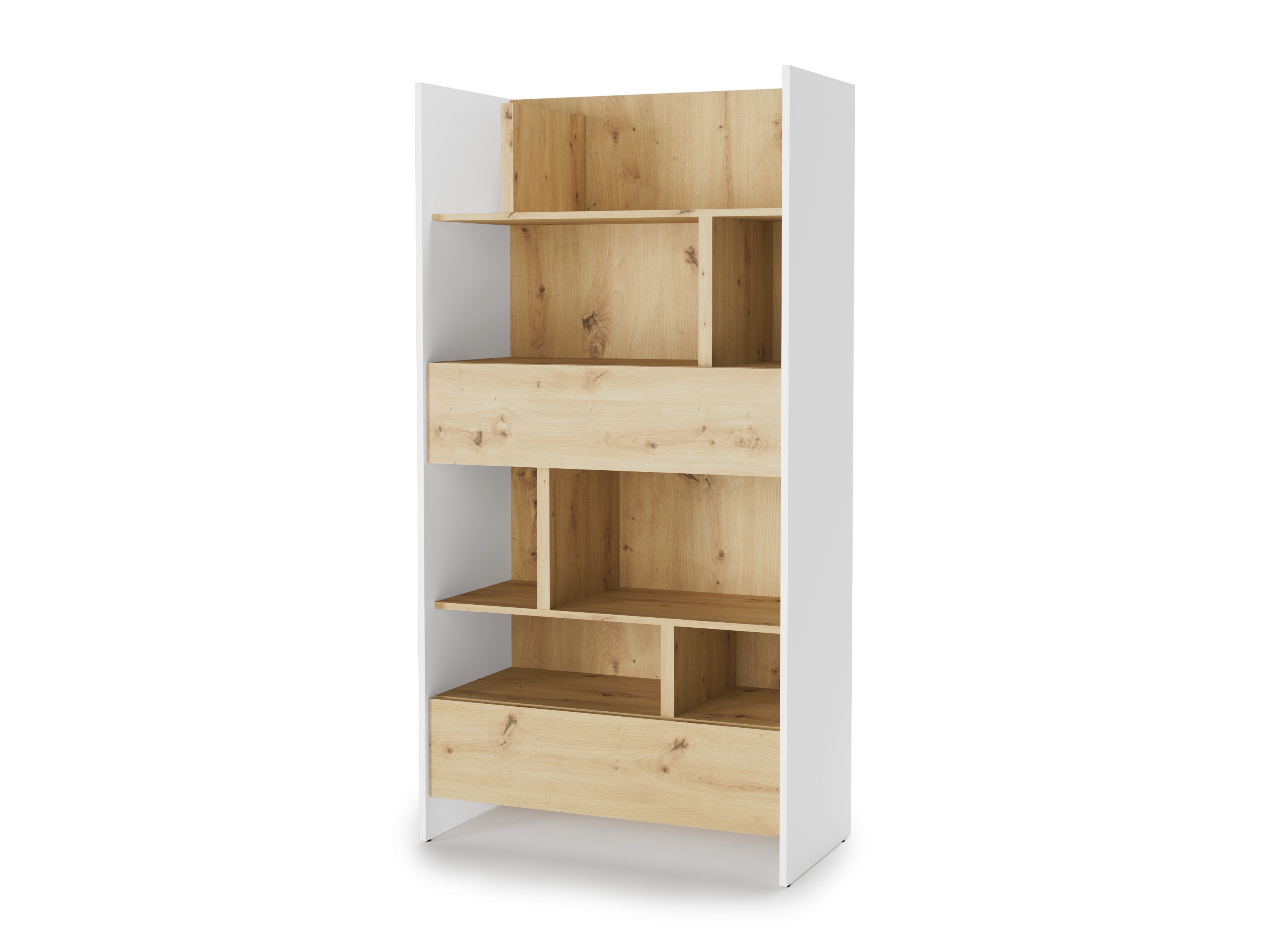 Boekenkast Concept Lenart XI (Wit + Artisan eiken)
