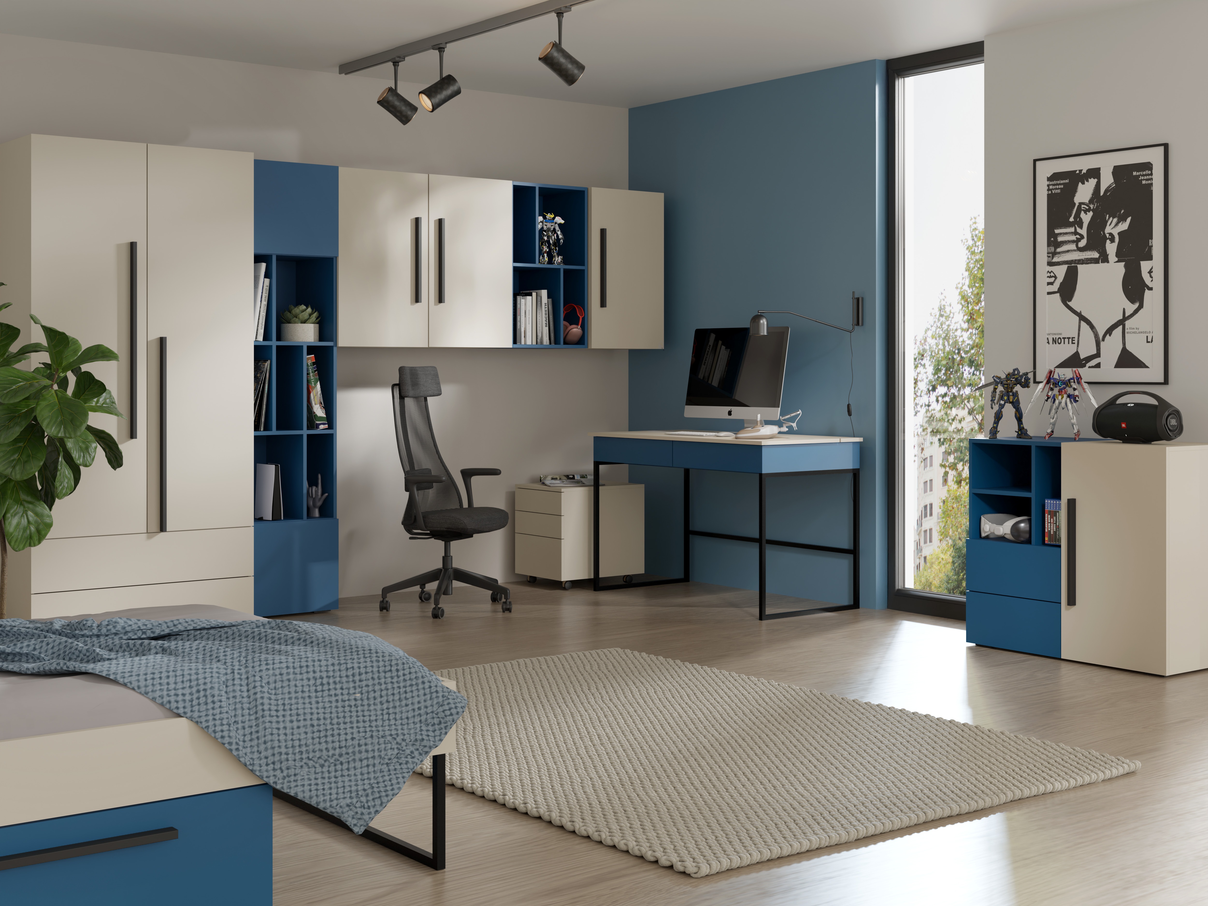 Bureau Etruva 109 (Kasjmier + Blauw)