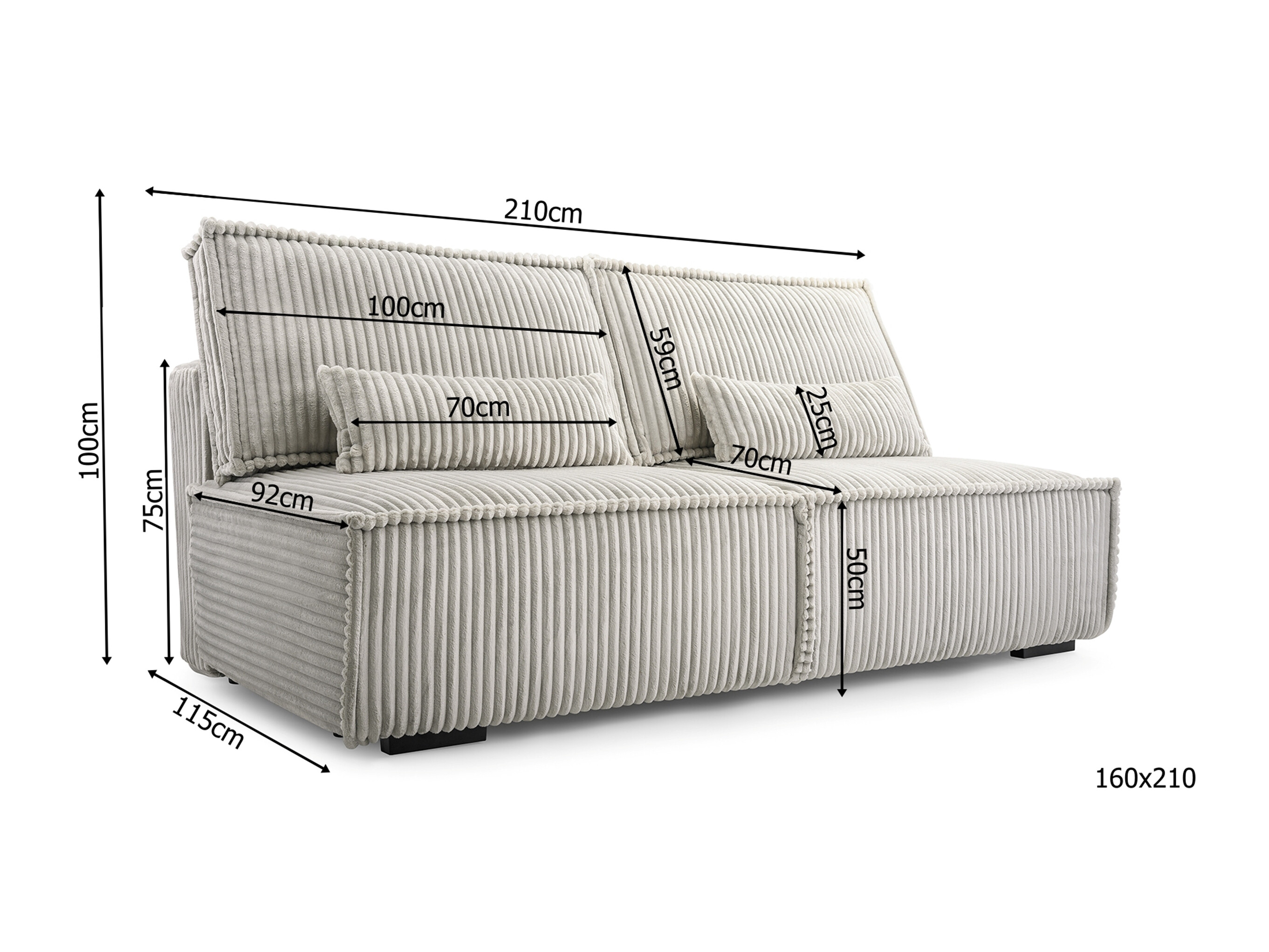 Slaapbank Lufkin 147 (Tilia 17)
