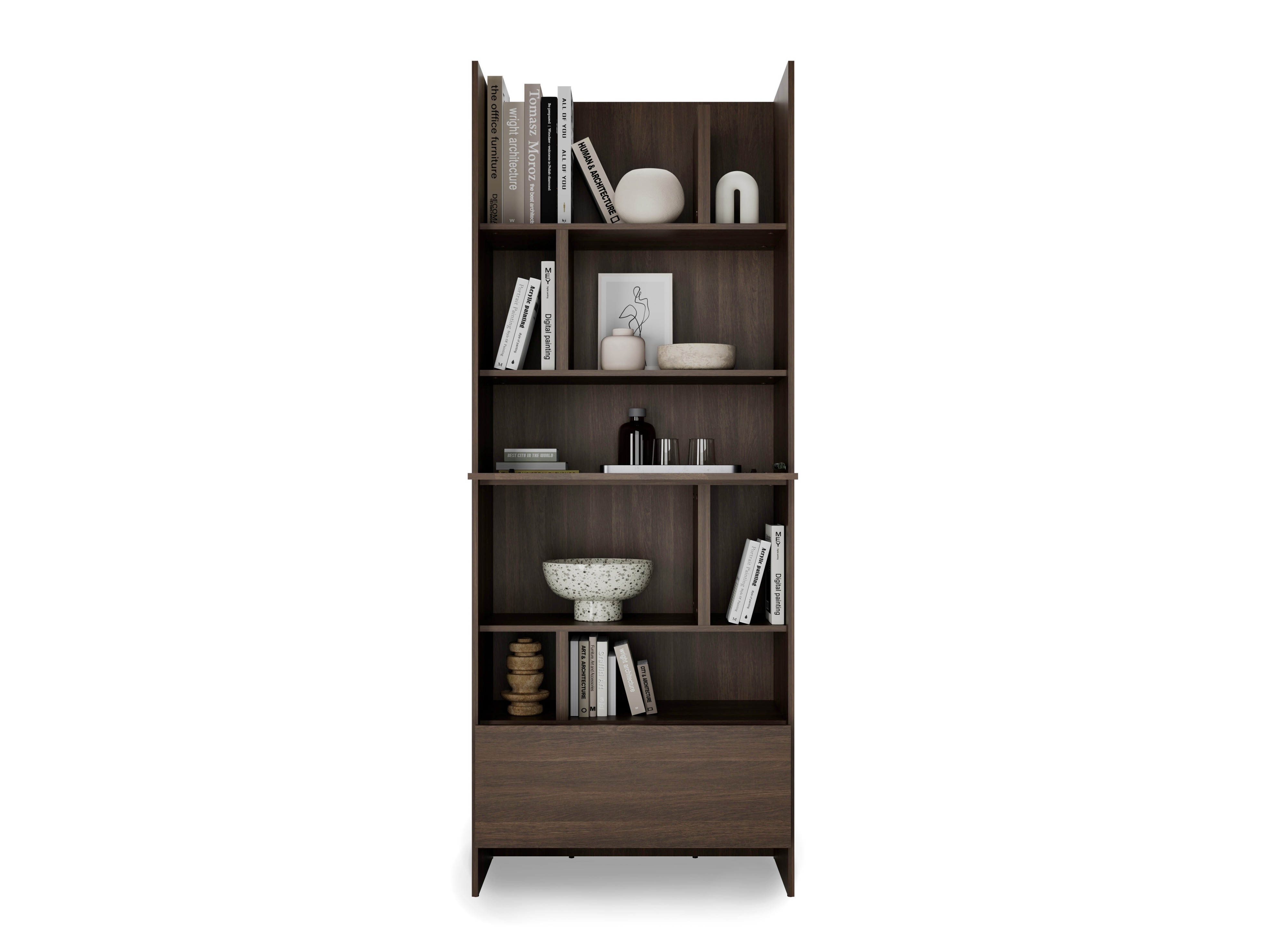 Boekenkast Concept Lenart 103 (Donkere eik)