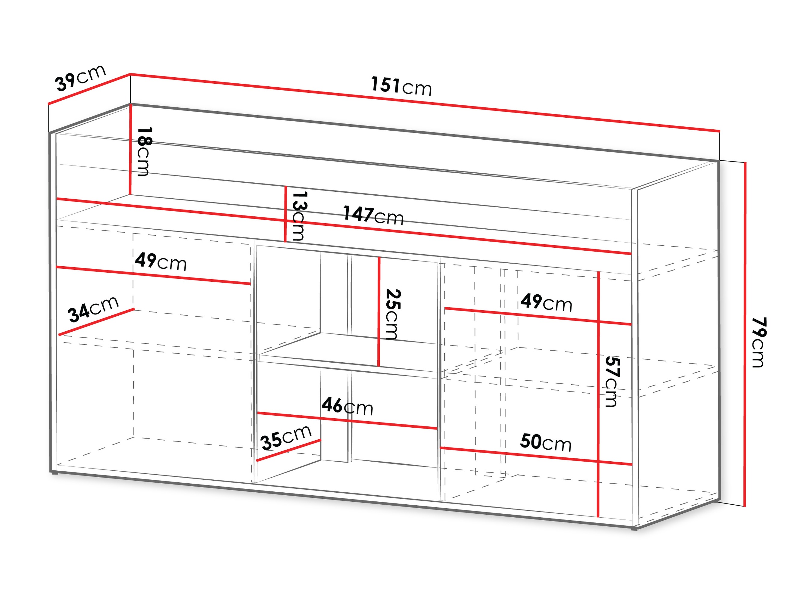 Dressoir Tenfioa 100