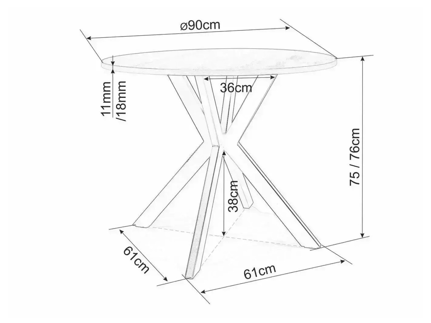 Tafel Detroit 1004